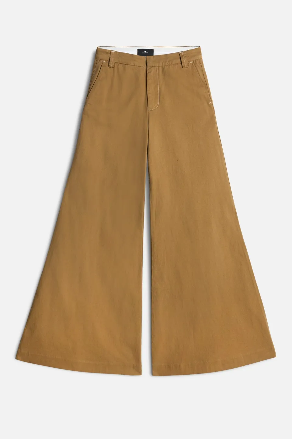 7-for-all-mankind-willow-palazzo-hose-sand-storm-twill image 1