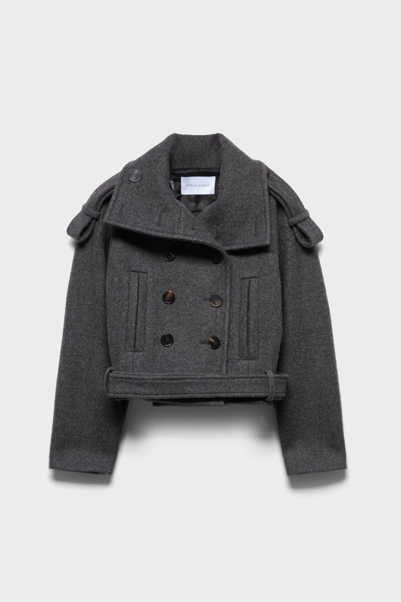 7-for-all-mankind-double-breasted-high-neck-short-coat-wollmantel-in-wool-gunmet image 1