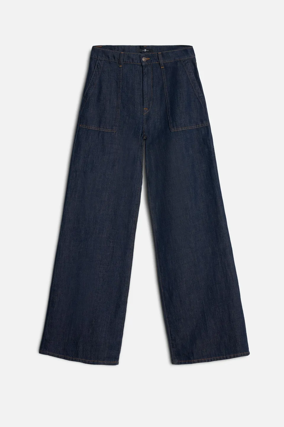 7-for-all-mankind-indigo-linen-lotta-wide-leg-jeans-blueberry-damen image 1
