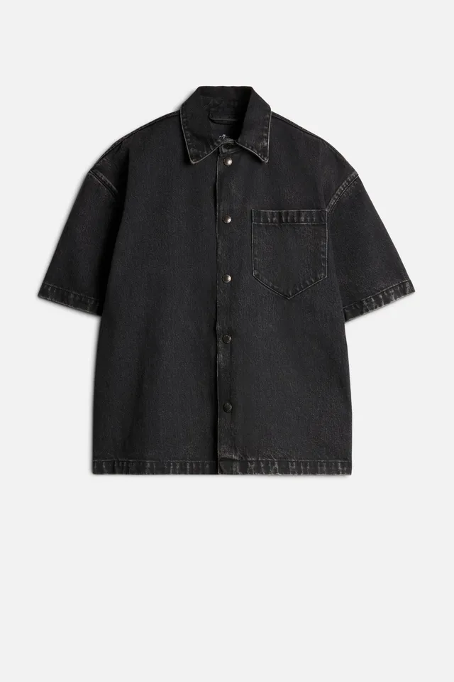 7-for-all-mankind-denim-camp-shirt-caviar-overshirt-herren image 1