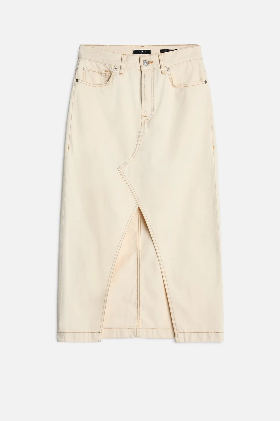 7-for-all-mankind-denim-midi-rock-damen-solitary-star image 1