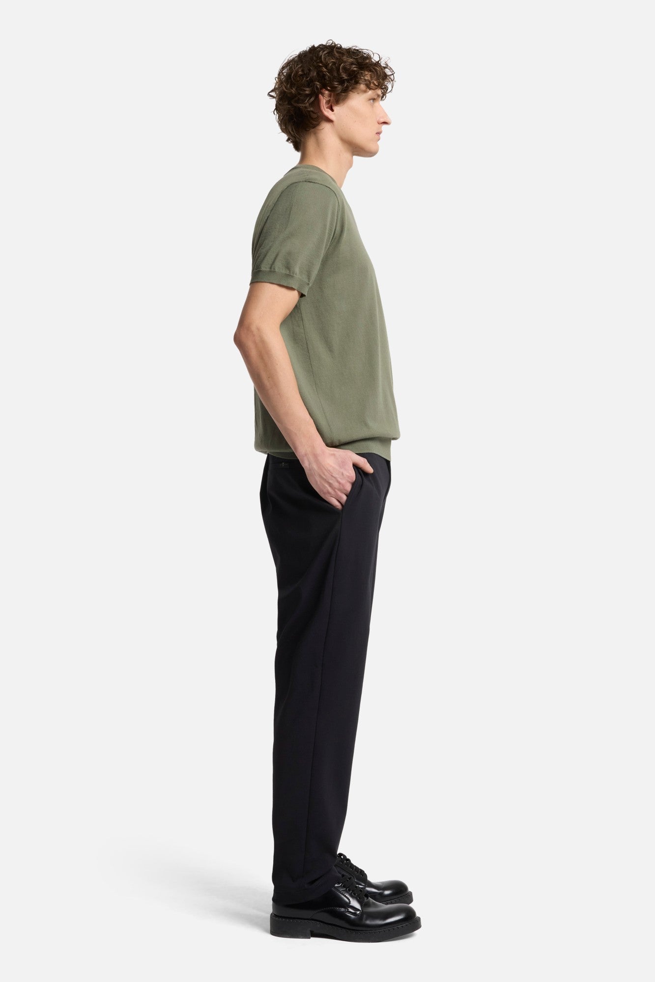 7-for-all-mankind-classic-cotton-kurzarm-pullover-army-green image 6