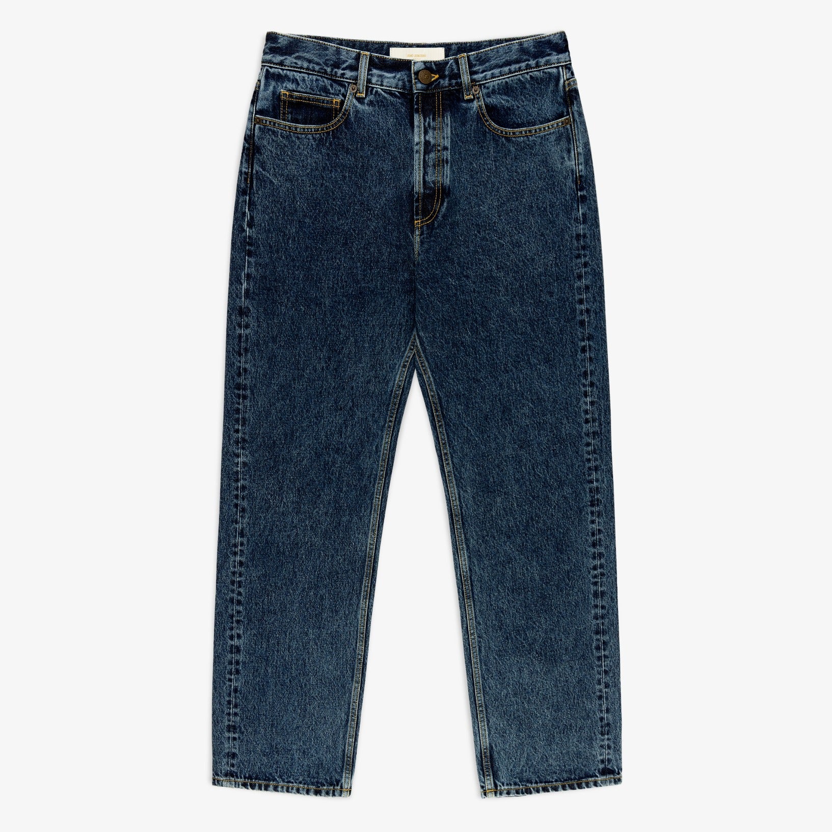 aim-leon-dore-ald-straight-fit-denim-herren-jeans-mid-wash image 1