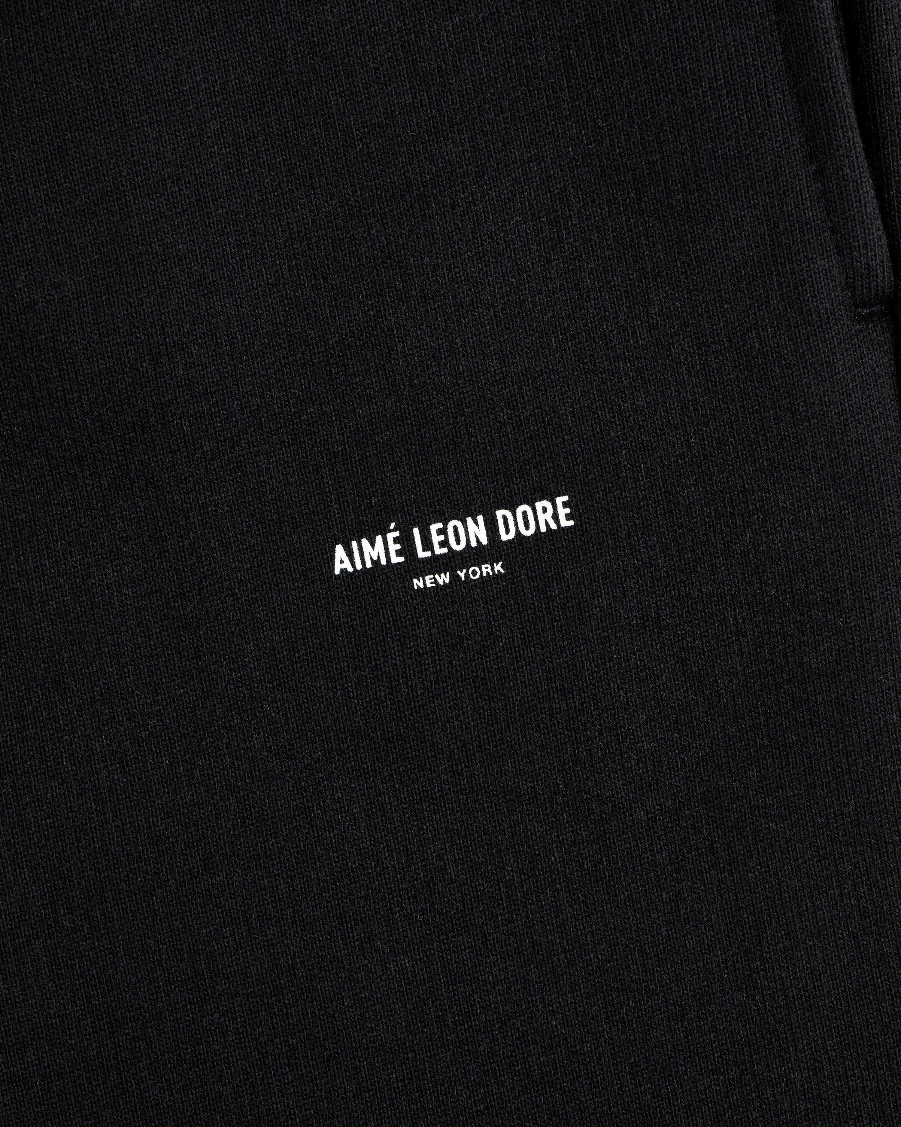 aim-leon-dore-micro-logo-sweatpants-schwarz-heavy-fleece image 4