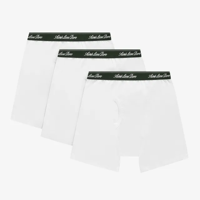 aim-leon-dore-boxer-brief-3-pack-wei-e-baumwoll-boxershorts image 1