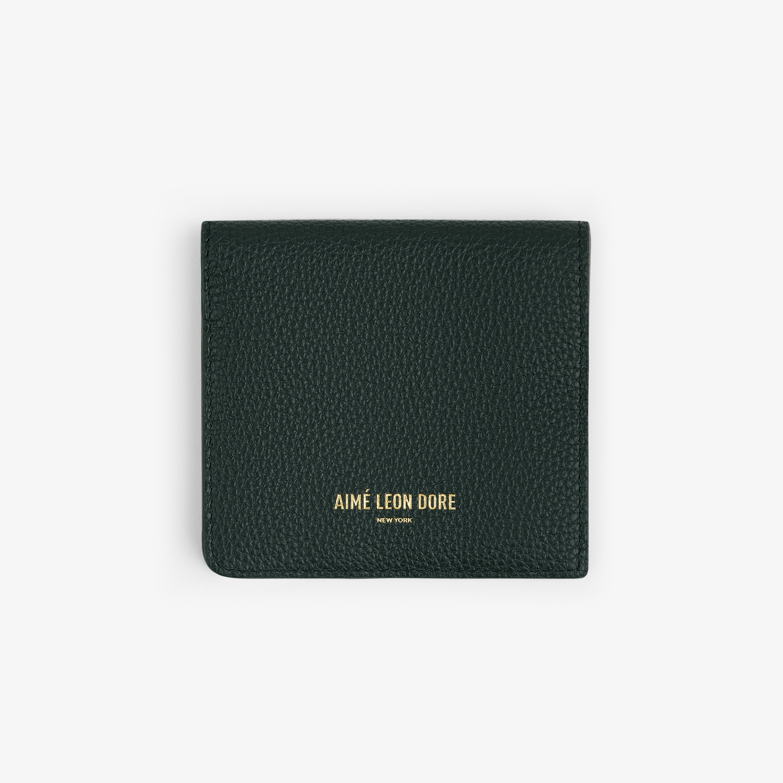 aim-leon-dore-leather-bi-fold-wallet-gr-n image 1