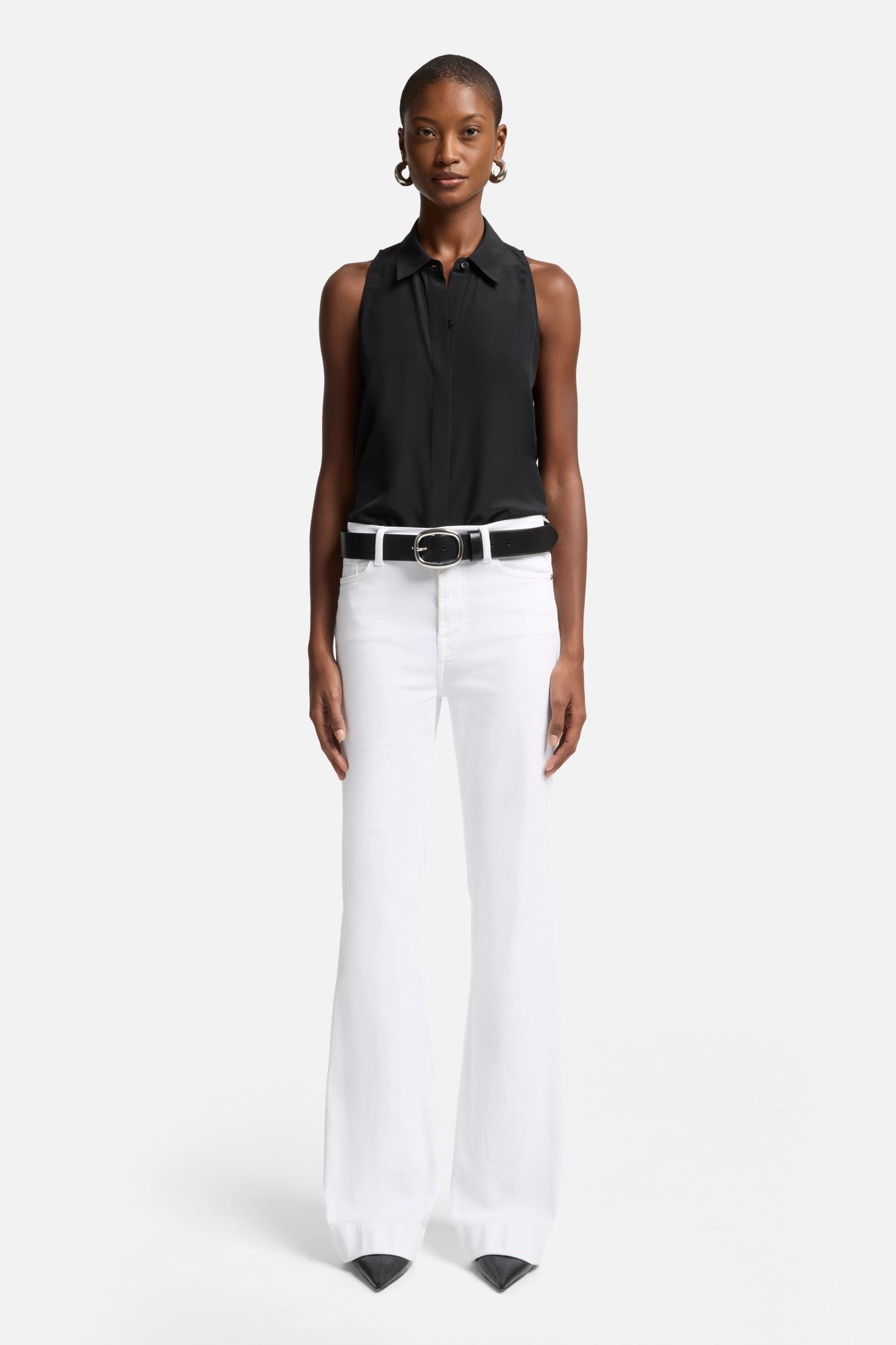 7-for-all-mankind-rmellose-seiden-bluse-schwarz image 2