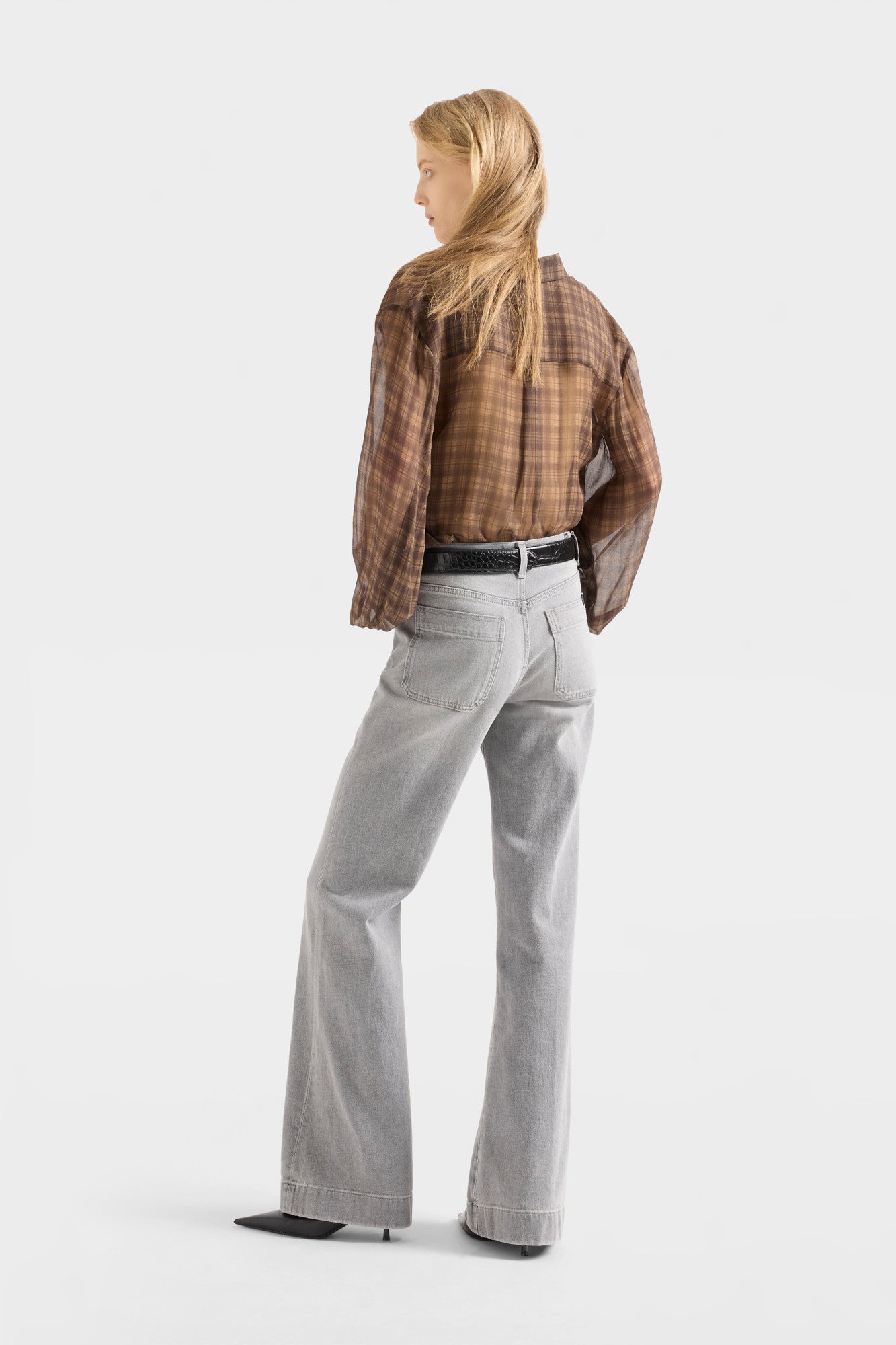 7-for-all-mankind-balloon-sleeve-shirt-hound-check-damen image 5