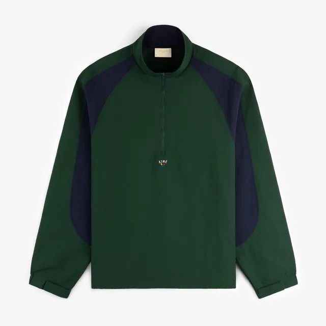 aim-leon-dore-crest-nylon-half-zip-pullover-gr-n image 1