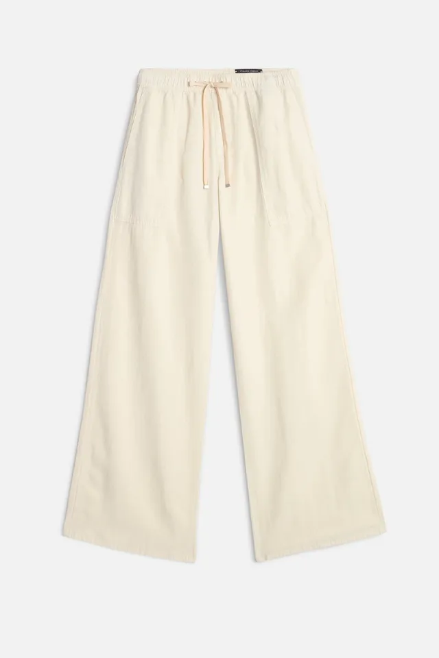 7-for-all-mankind-utility-pull-on-wide-leg-hose-lyocell-leinen-ecru image 1