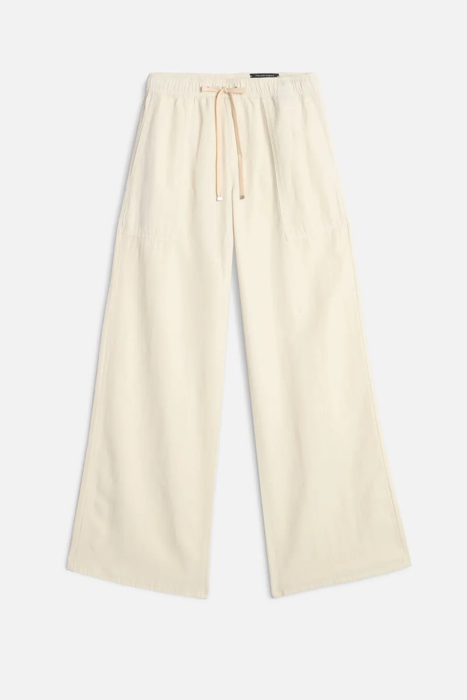 7-for-all-mankind-utility-pull-on-wide-leg-hose-lyocell-leinen-ecru image 1