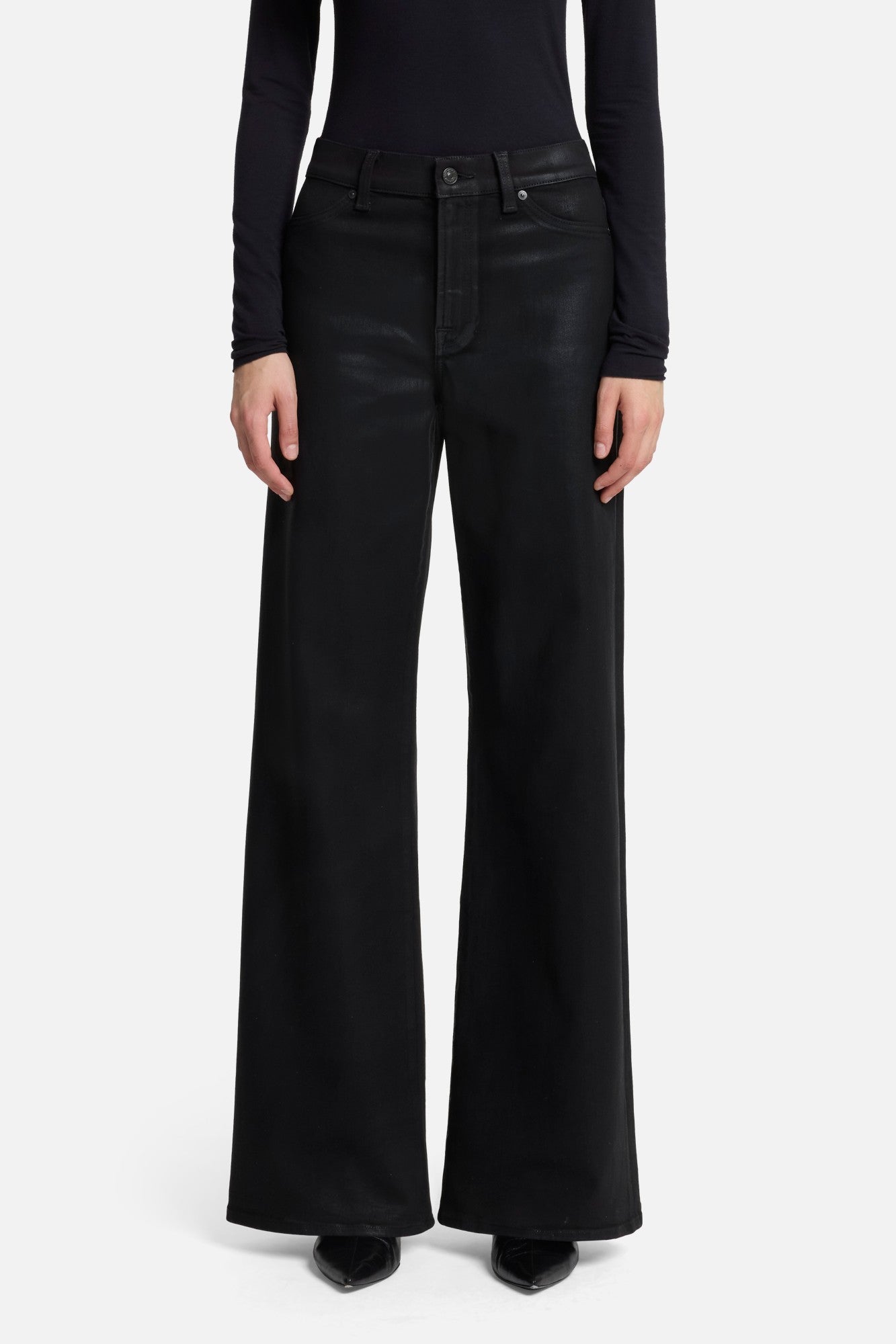 7-for-all-mankind-lotta-wide-leg-jeans-coated-black image 3