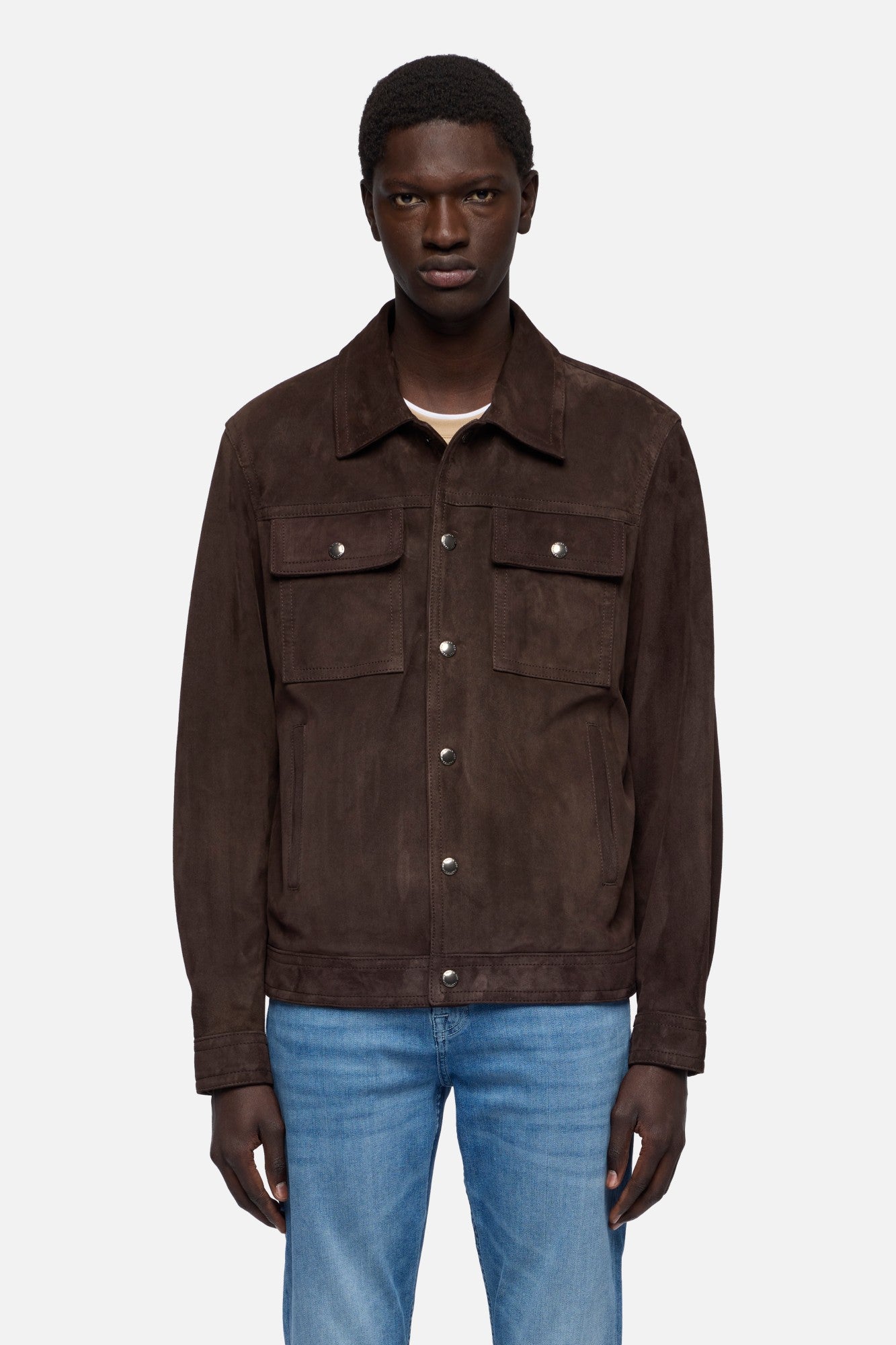 7-for-all-mankind-modern-trucker-jacket-italian-suede-espresso image 3