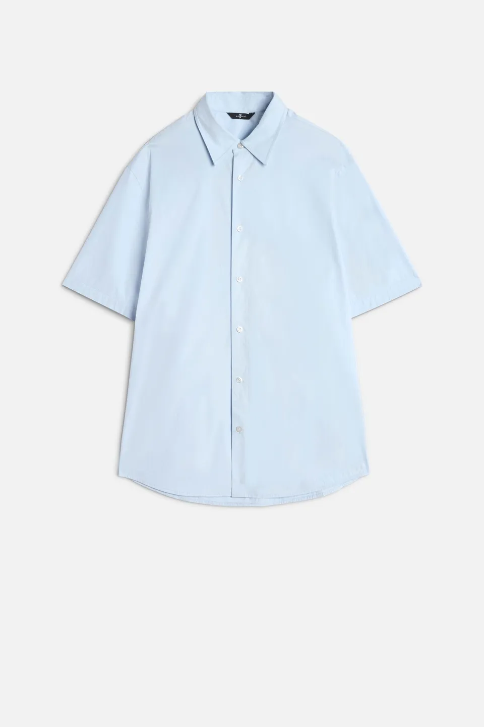 7-for-all-mankind-kurzarm-popeline-hemd-sky-blue-herren image 1