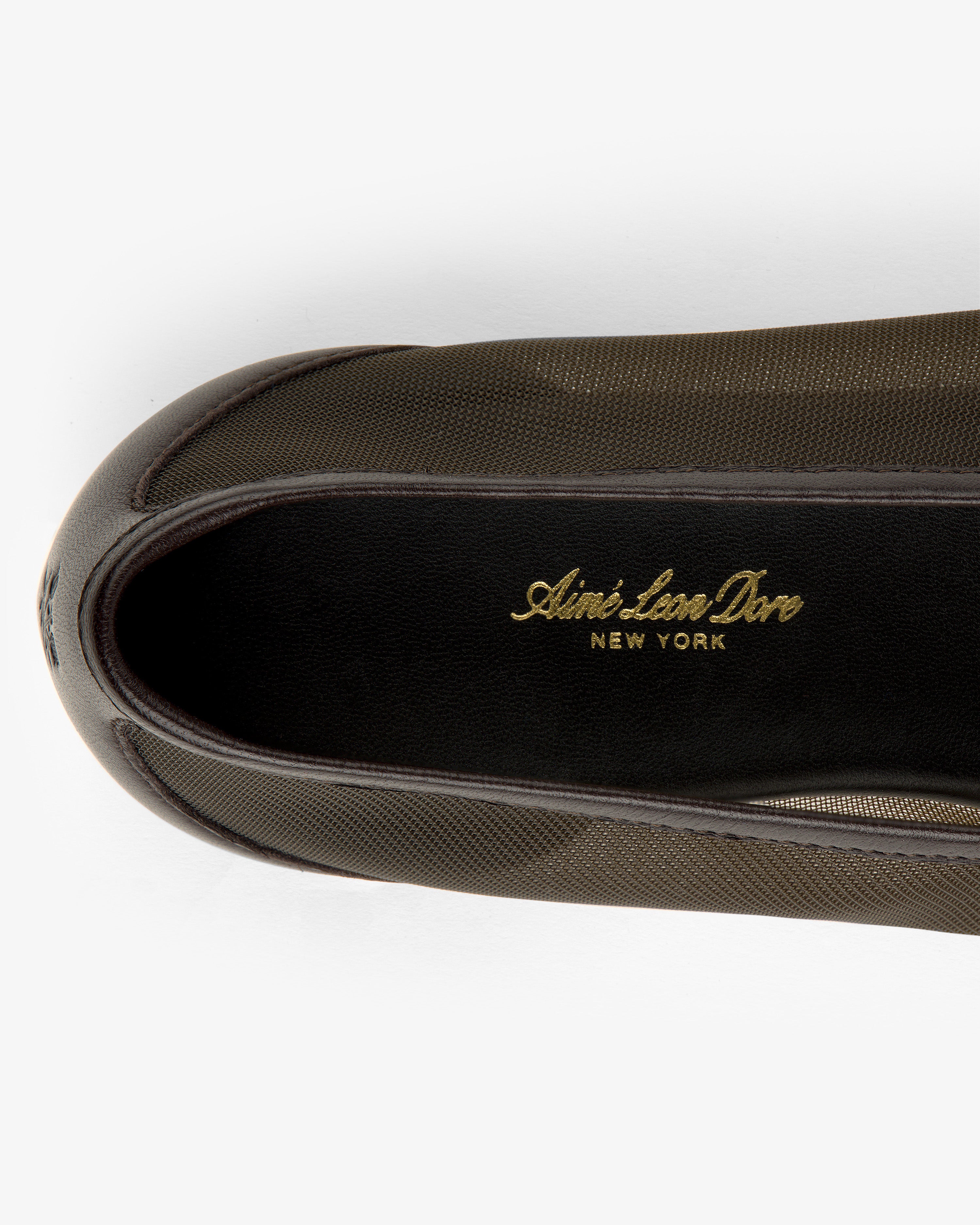 aim-leon-dore-mesh-ballet-flat-braun-damen-ballerina image 8