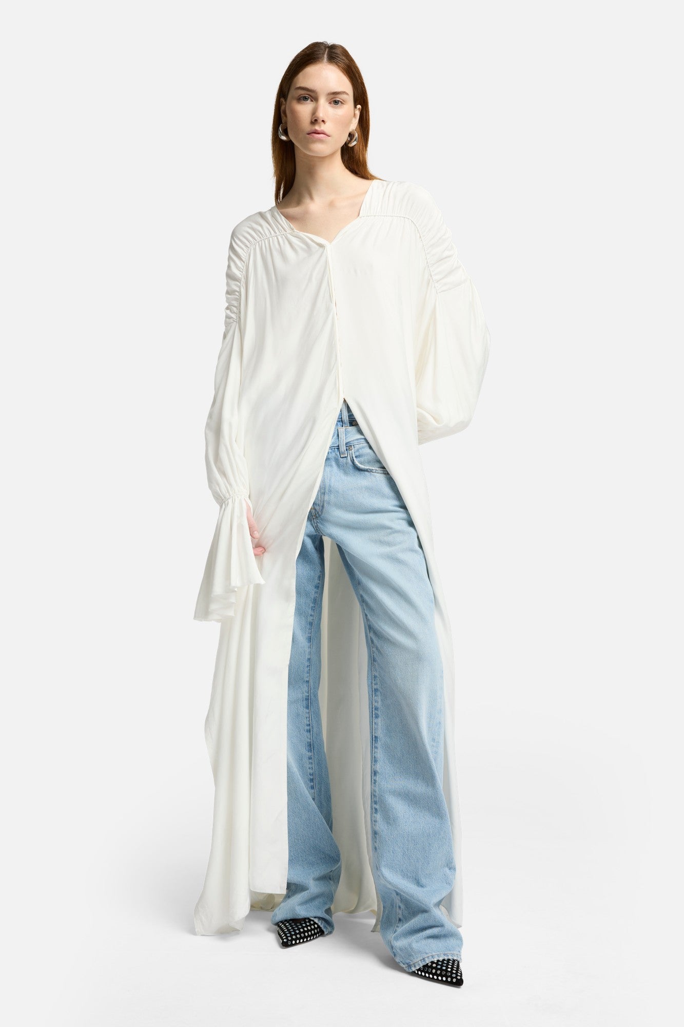 7-for-all-mankind-ariel-silk-blend-maxikleid-white image 3