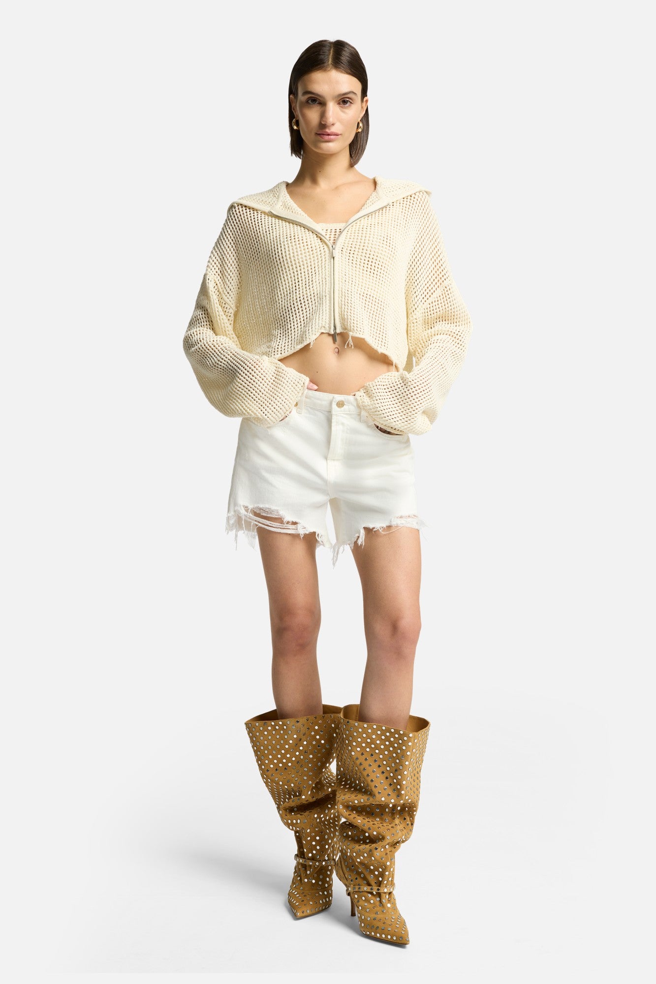 7-for-all-mankind-cropped-open-knit-hoodie-solitary-star-wei image 2
