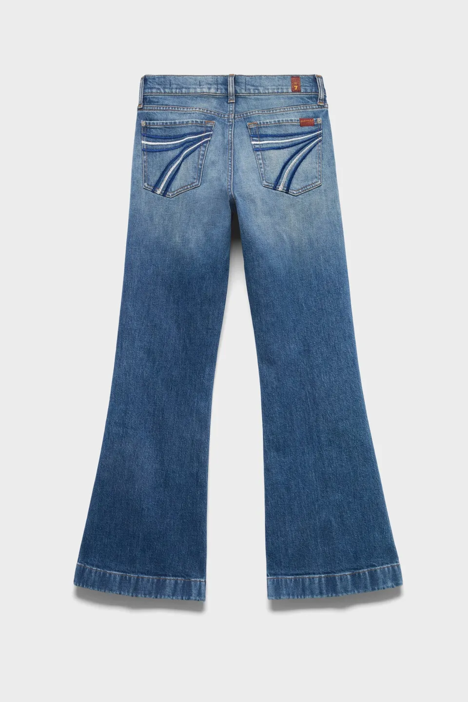 7-for-all-mankind-dojo-30-flared-jeans-in-denim-bluefern image 1