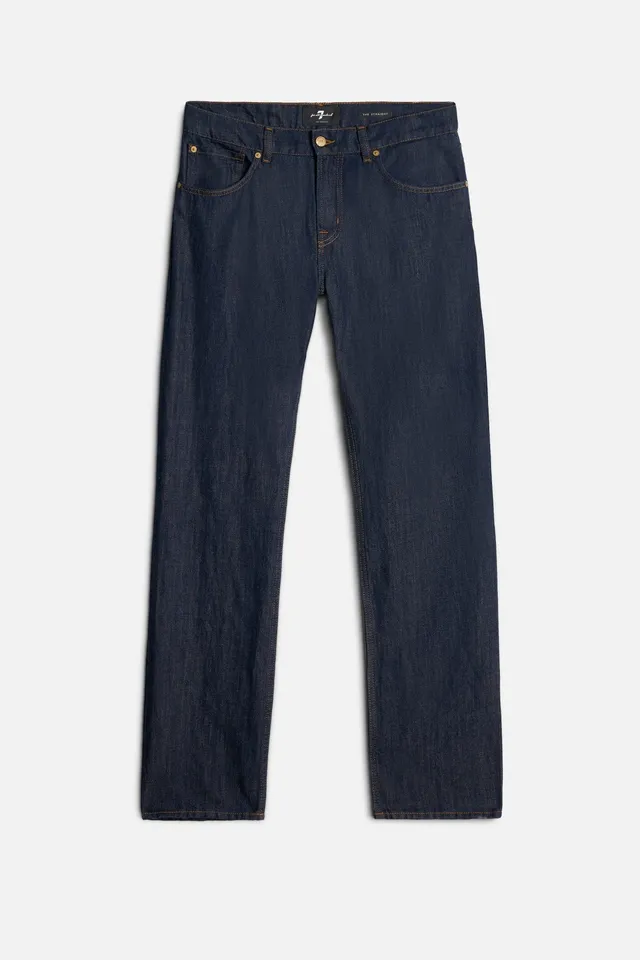 7-for-all-mankind-denim-linen-the-straight-herren-jeans-in-total image 1