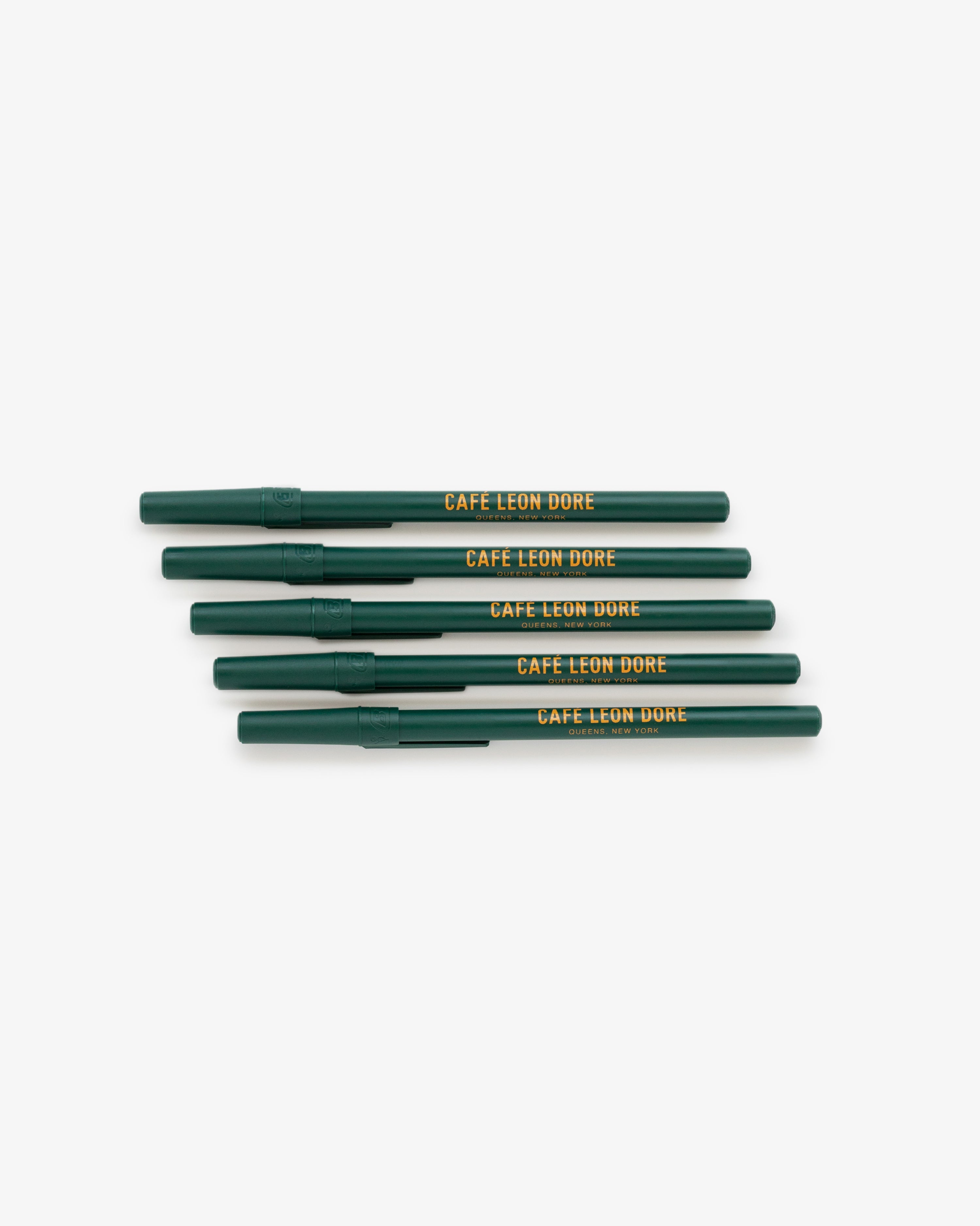 caf-leon-dore-ballpoint-pen-pack-5er-kugelschreiber-set-schwarz image 2