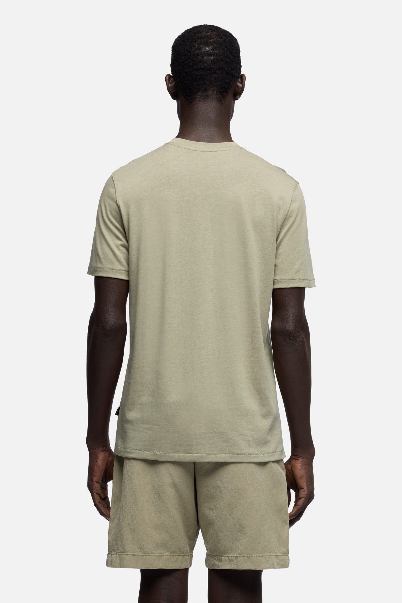 7-for-all-mankind-crewneck-tee-lyocell-army-herren-t-shirt-gr-n image 5
