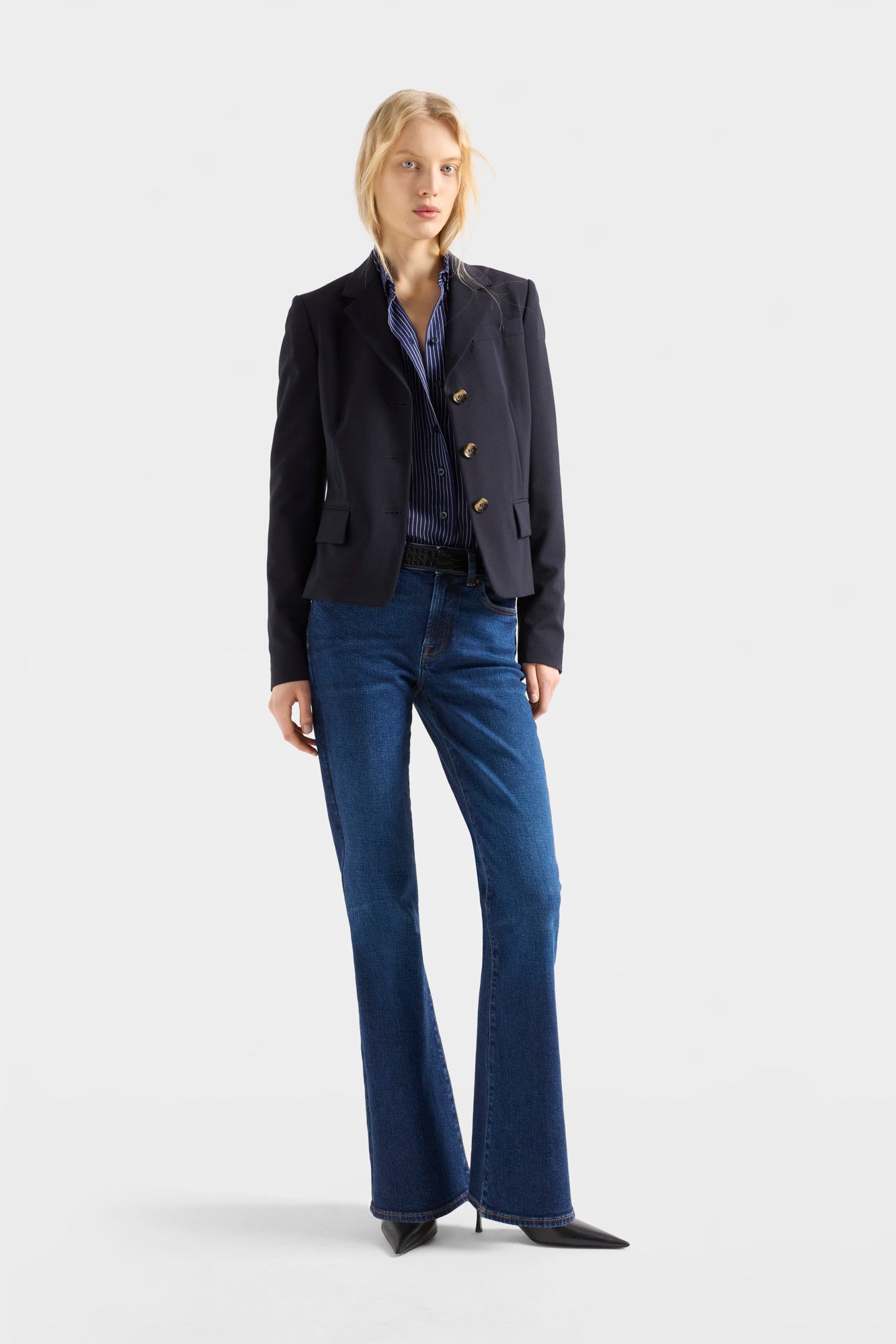 7-for-all-mankind-oversize-button-down-hemd-navy-stripe image 2