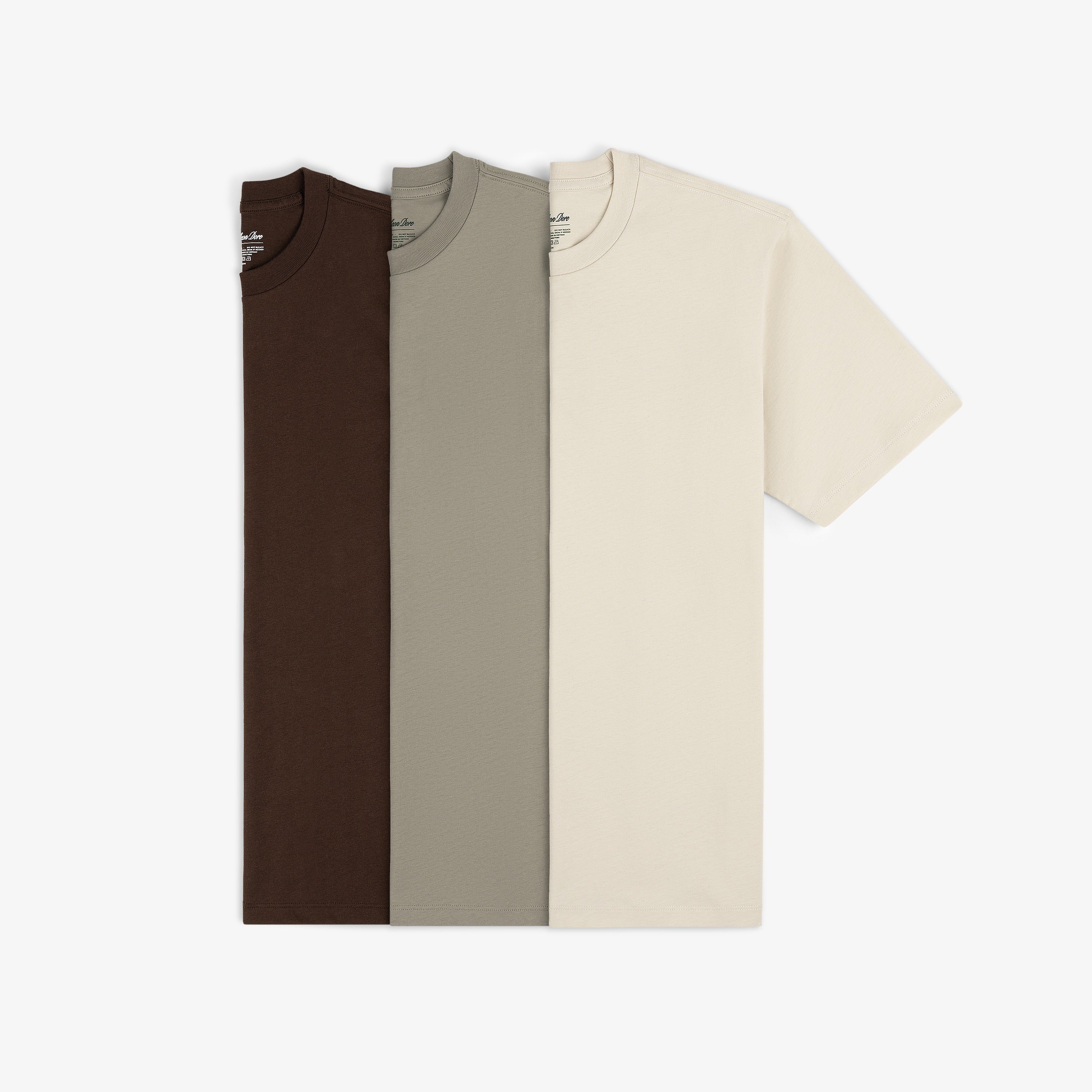 aim-leon-dore-multi-color-t-shirt-3-pack-braun-taupe-creme image 1