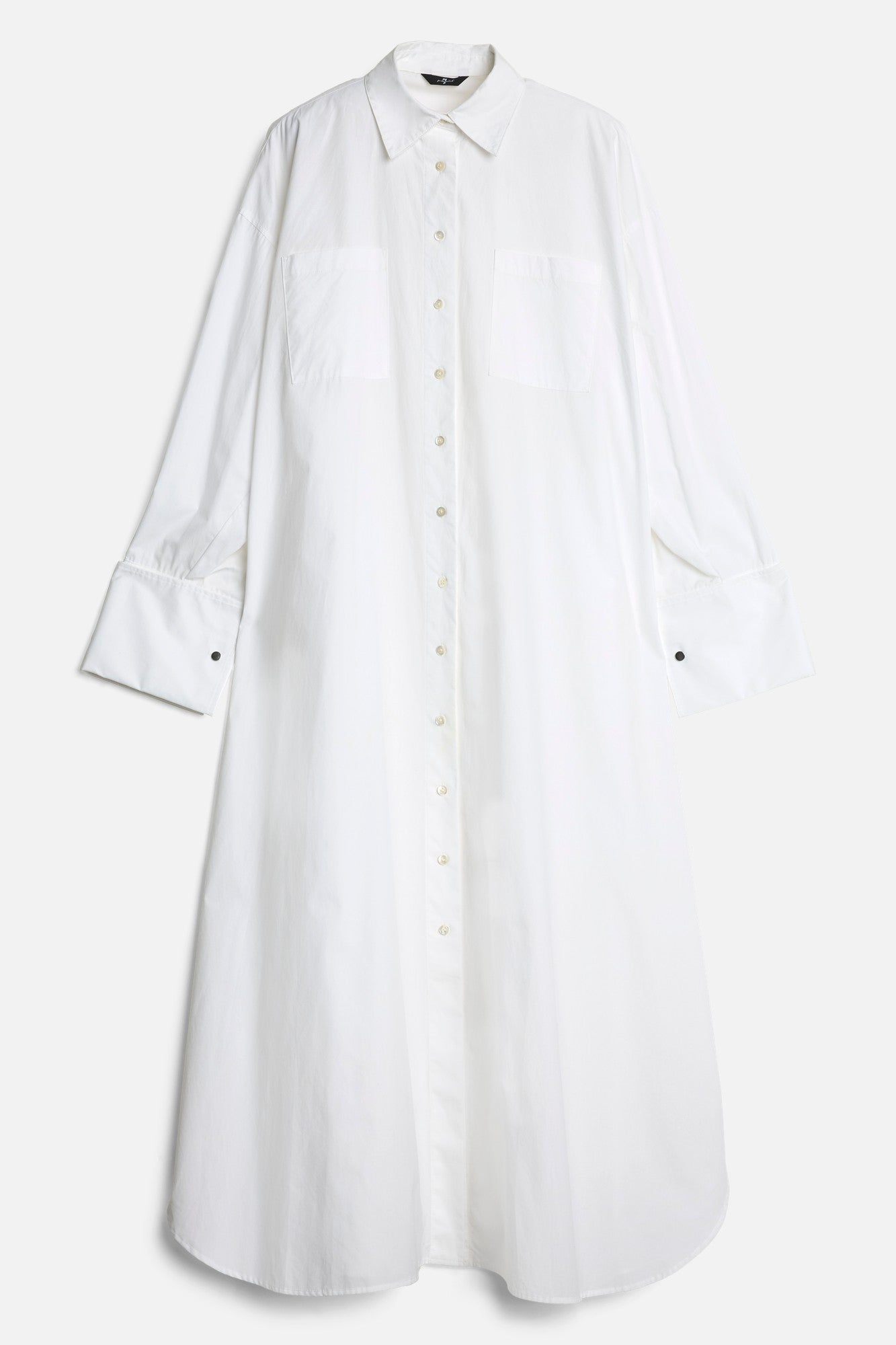 7-for-all-mankind-poplin-maxi-shirtdress-hemdkleid-wei-damen image 1