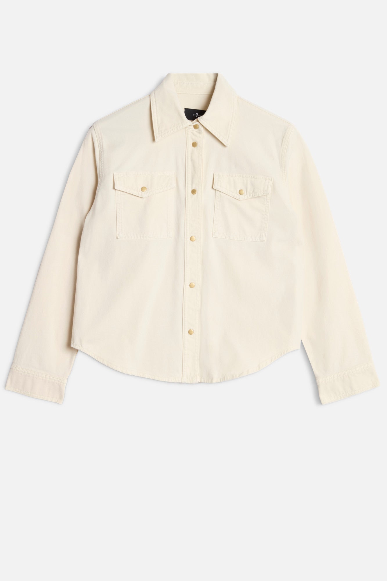 7-for-all-mankind-classic-shirt-comfort-twill-hemd-in-ecru image 1