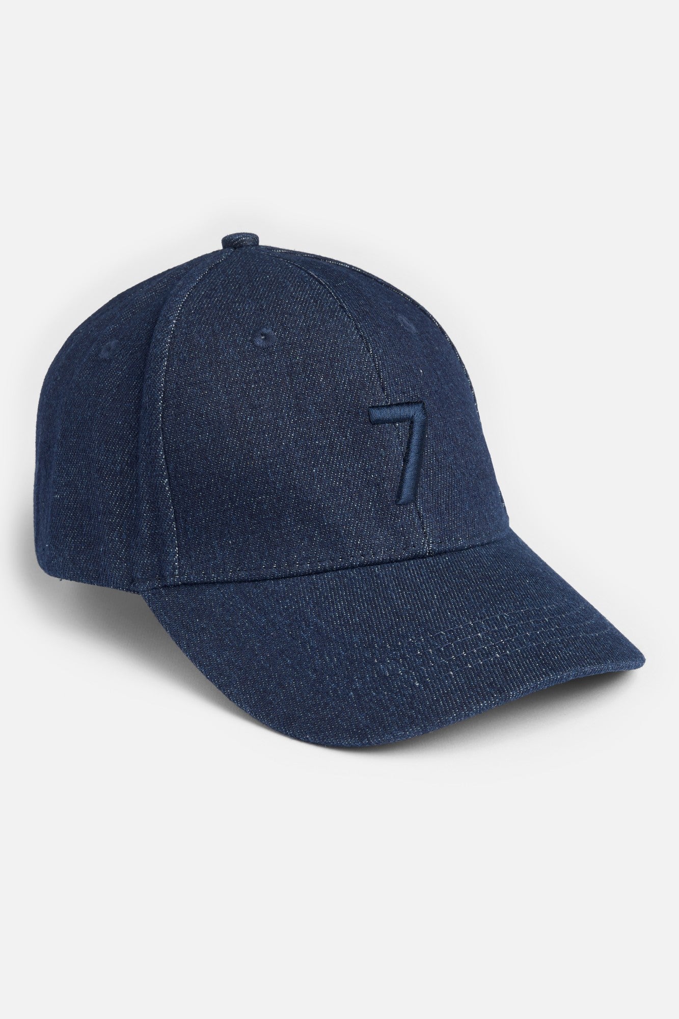 7-for-all-mankind-denim-logo-cap-rinsed-indigo-unisex image 1