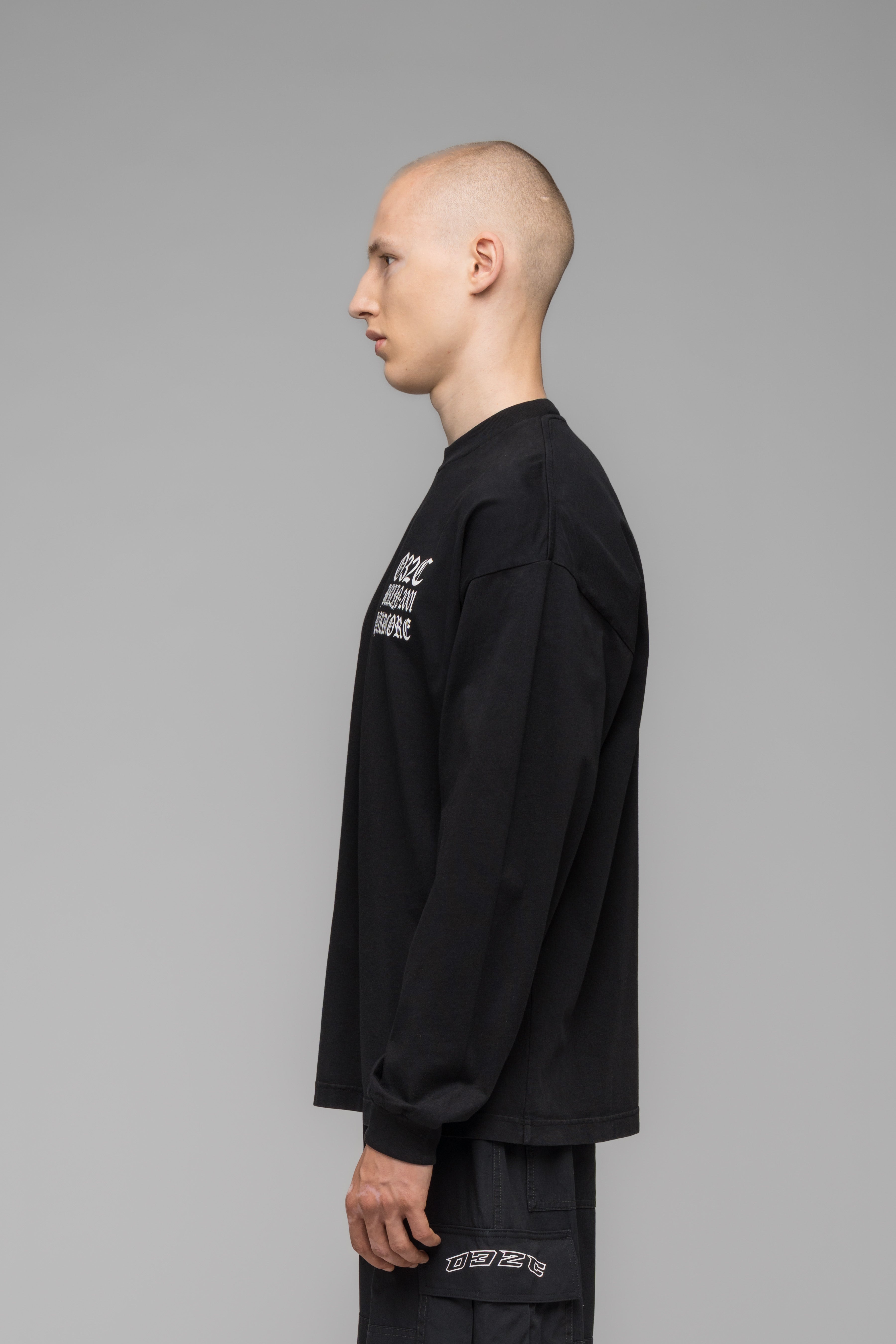 032c-longsleeve-with-print-hardcore-since-2001-black-washed image 5
