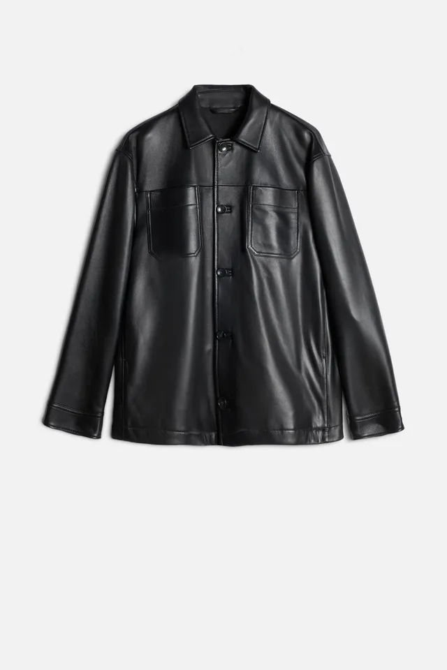 7-for-all-mankind-leder-overshirt-schwarz-italien image 1