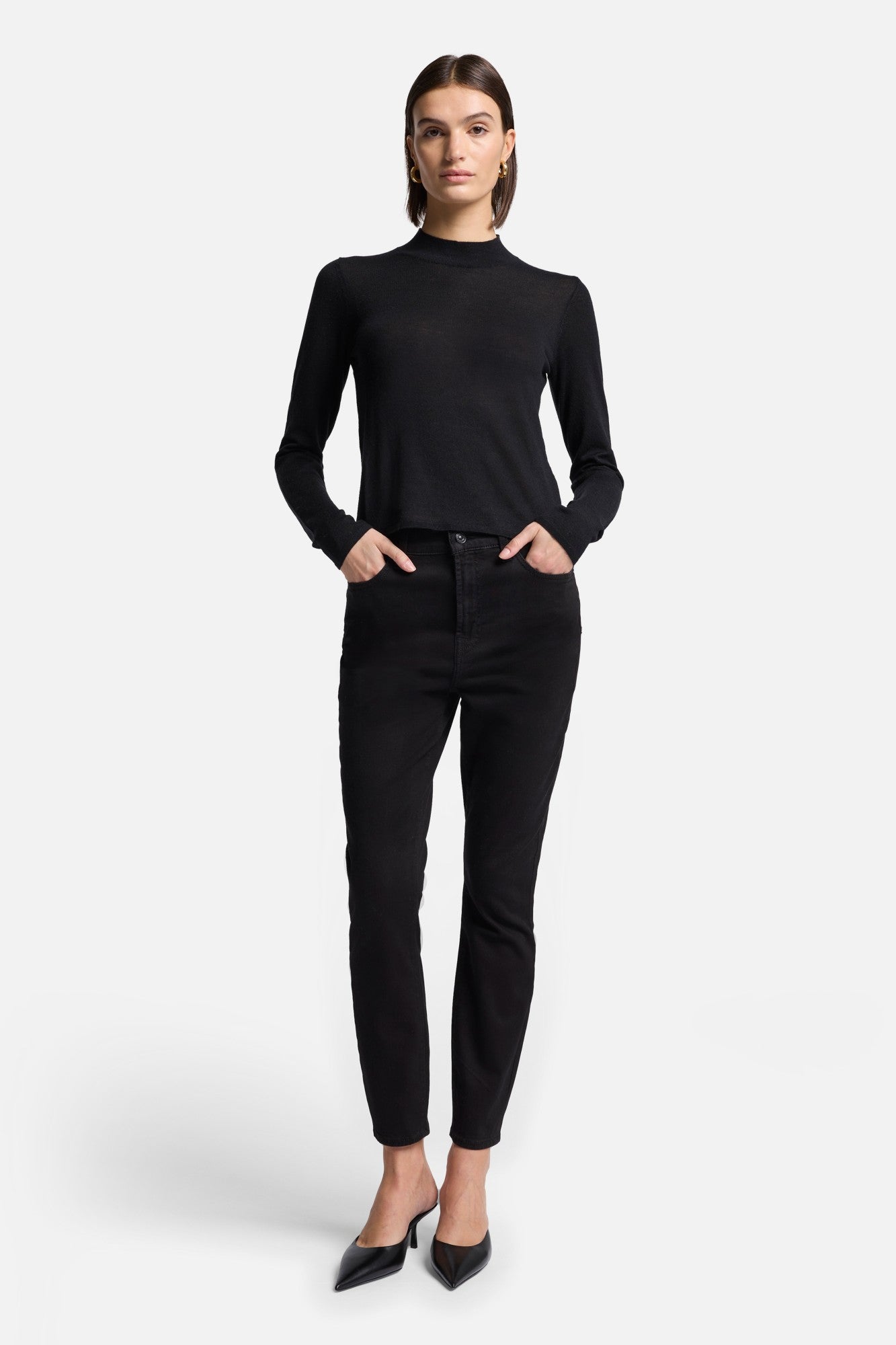 7-for-all-mankind-high-waist-ankle-skinny-night-black-damen image 2