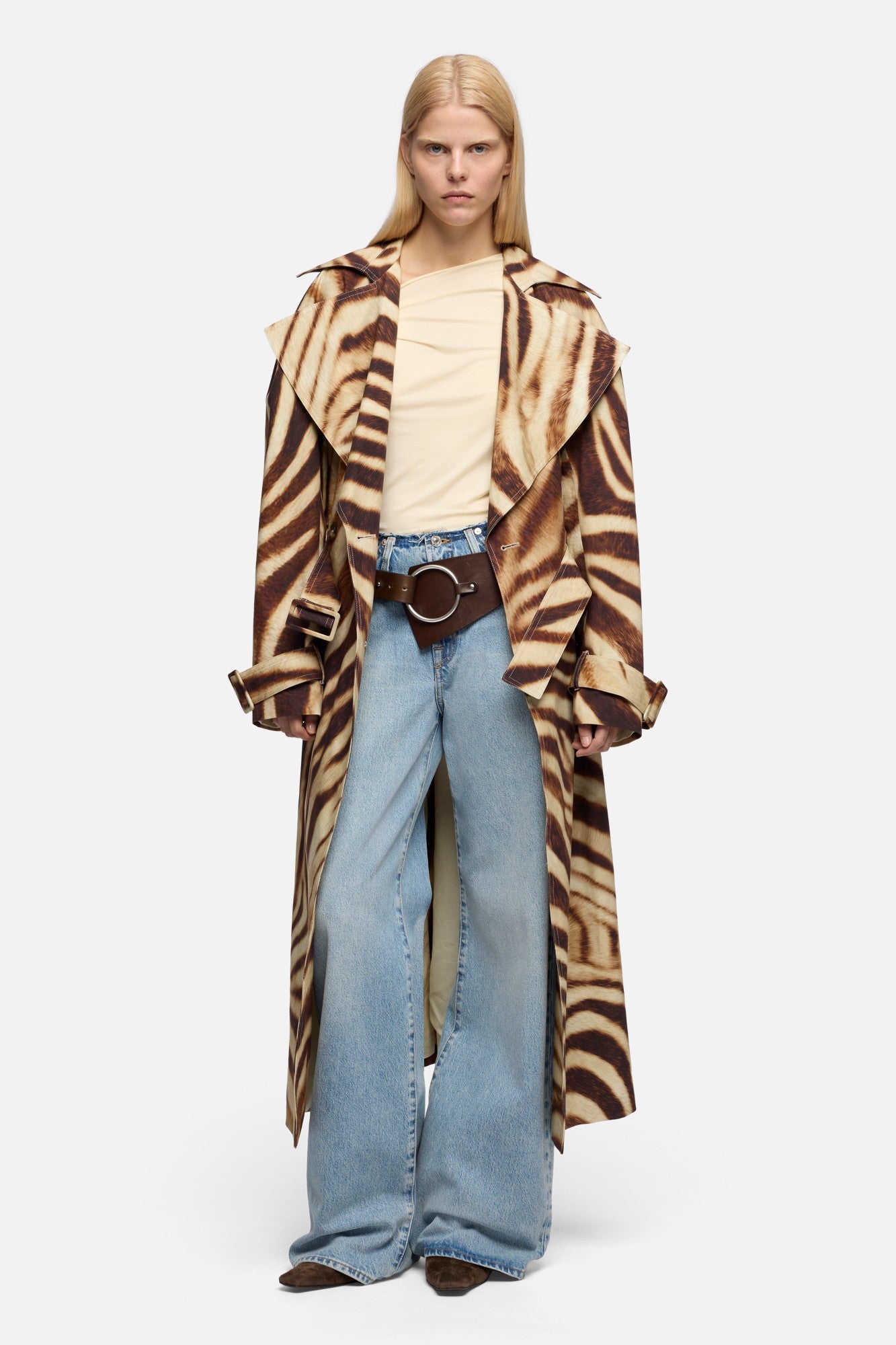 7-for-all-mankind-trench-coat-canvas-zebra-damen image 2
