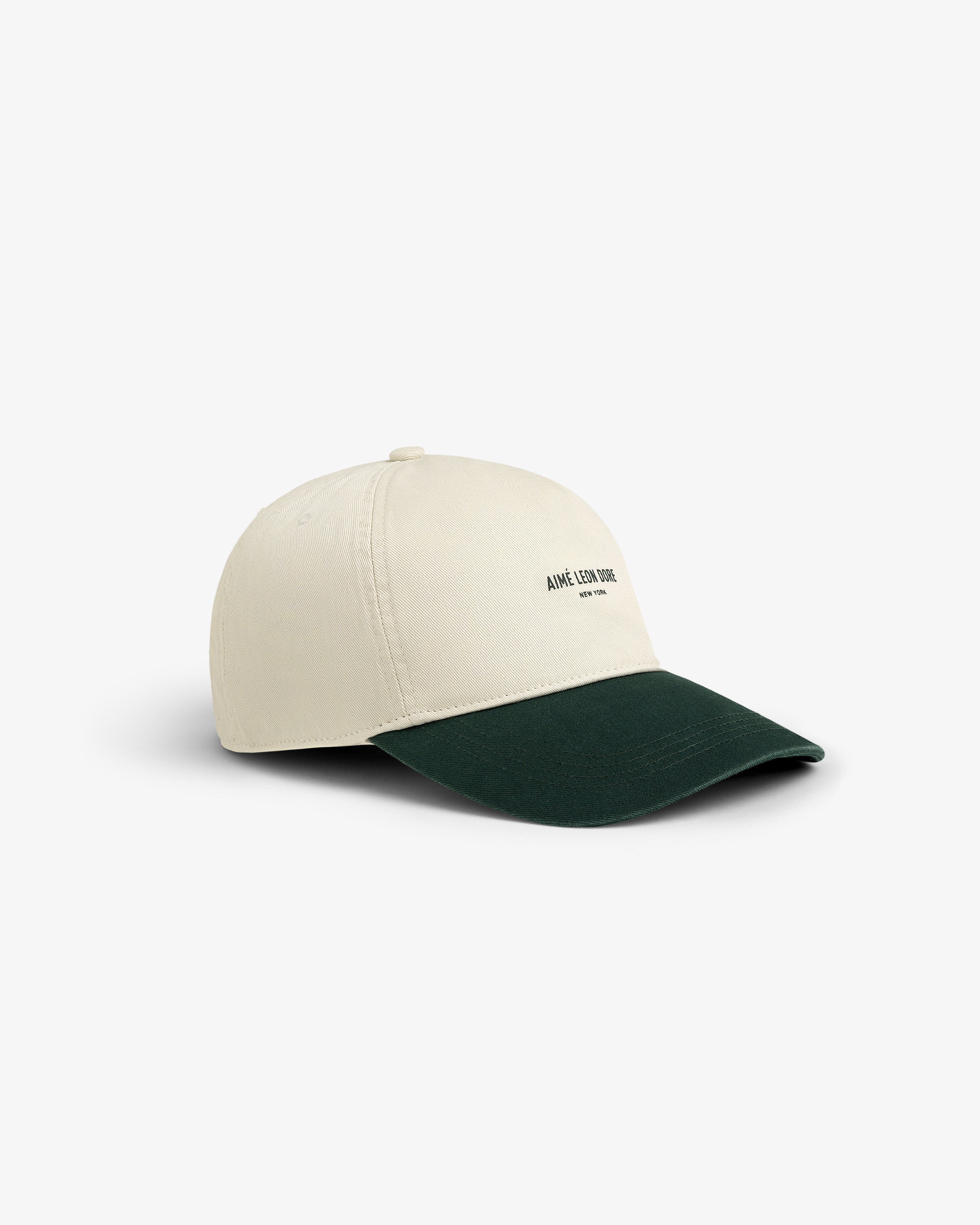 aim-leon-dore-micro-logo-hat-cream-5-panel image 4