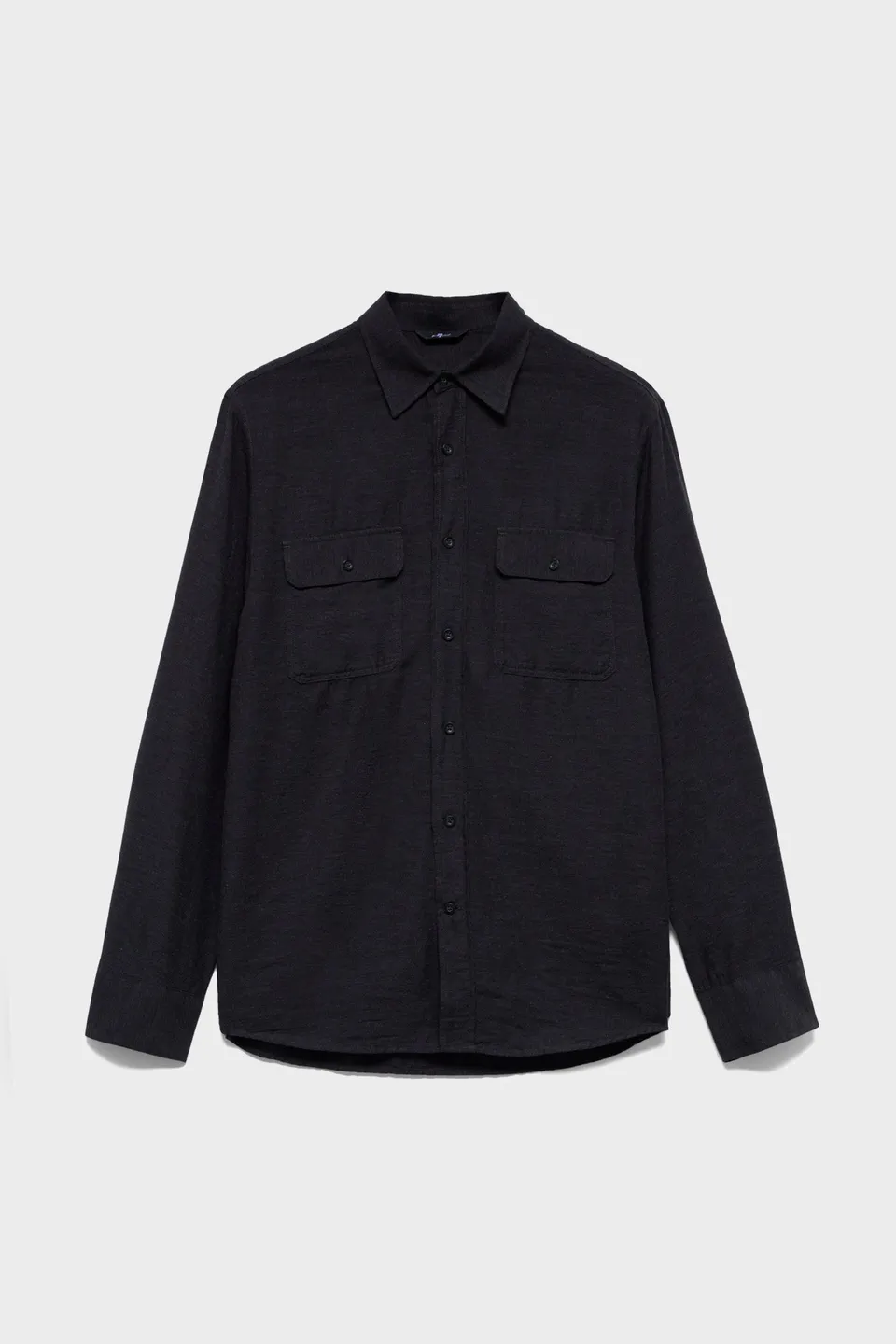 7-for-all-mankind-military-shirt-cotton-cashmere-dark-grey-herrenhemd image 1