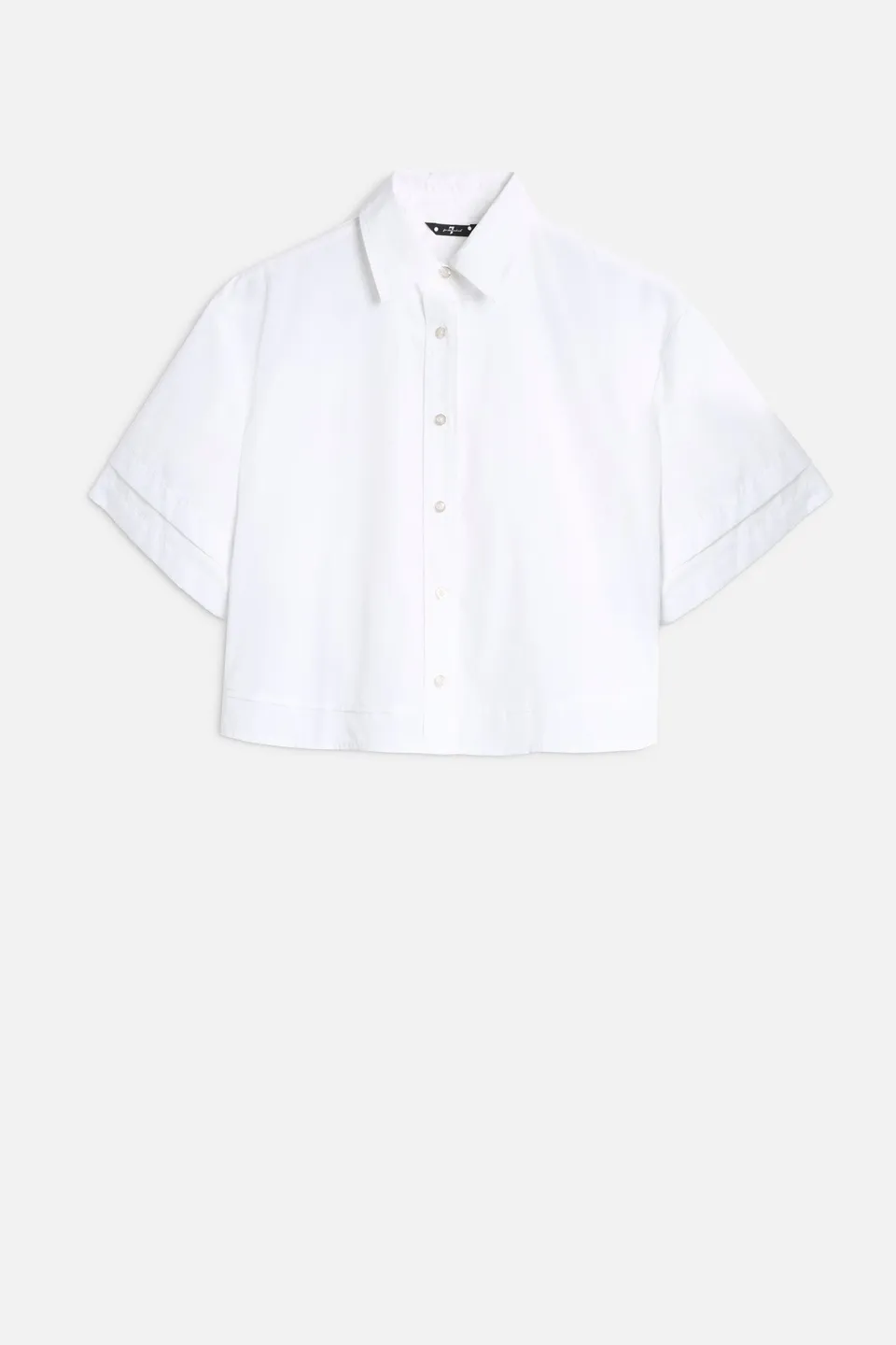 7-for-all-mankind-double-short-sleeve-shirt-poplin-optical-white image 1