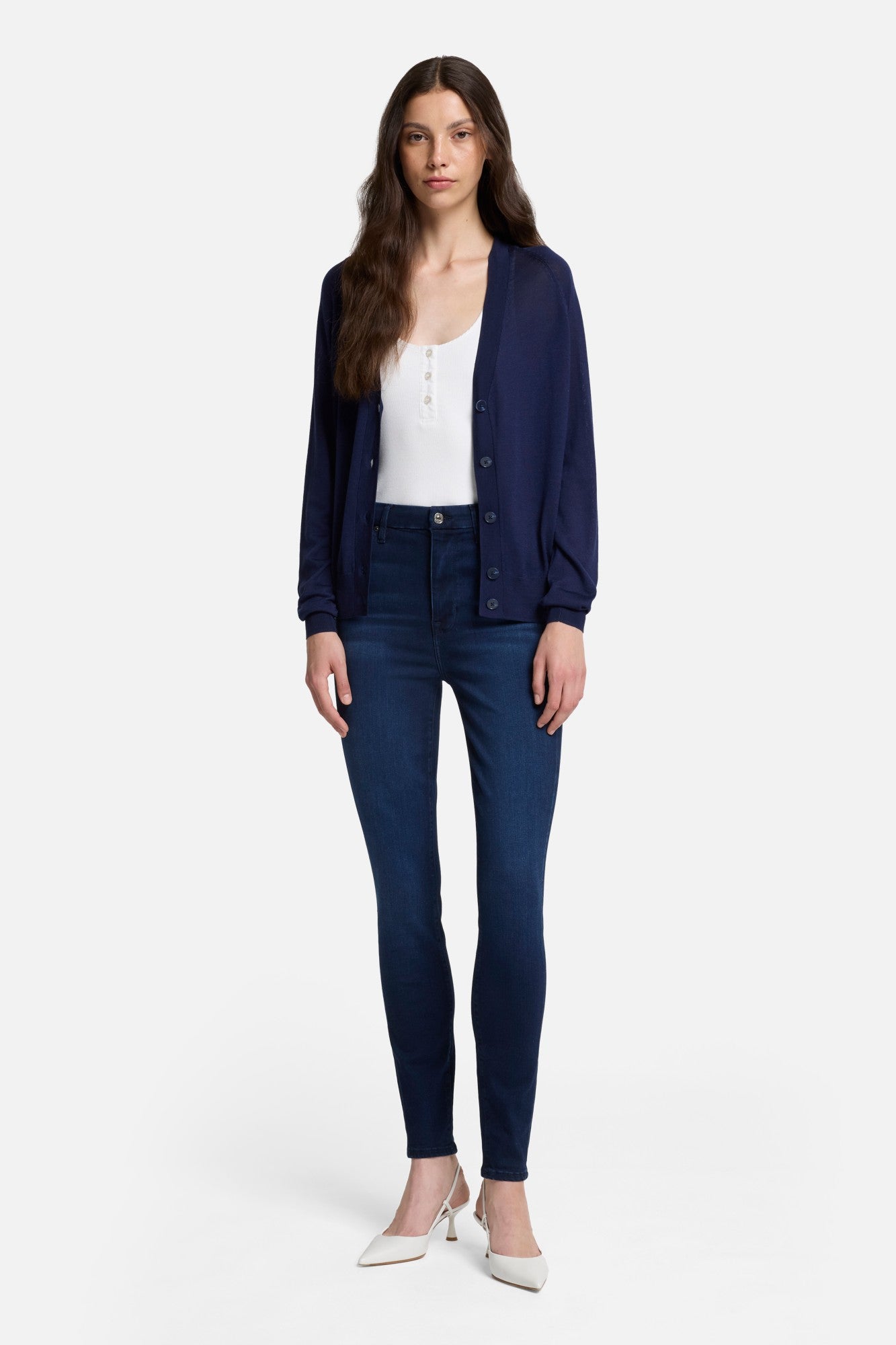 7-for-all-mankind-silk-blend-v-neck-cardigan-damen-navy image 2