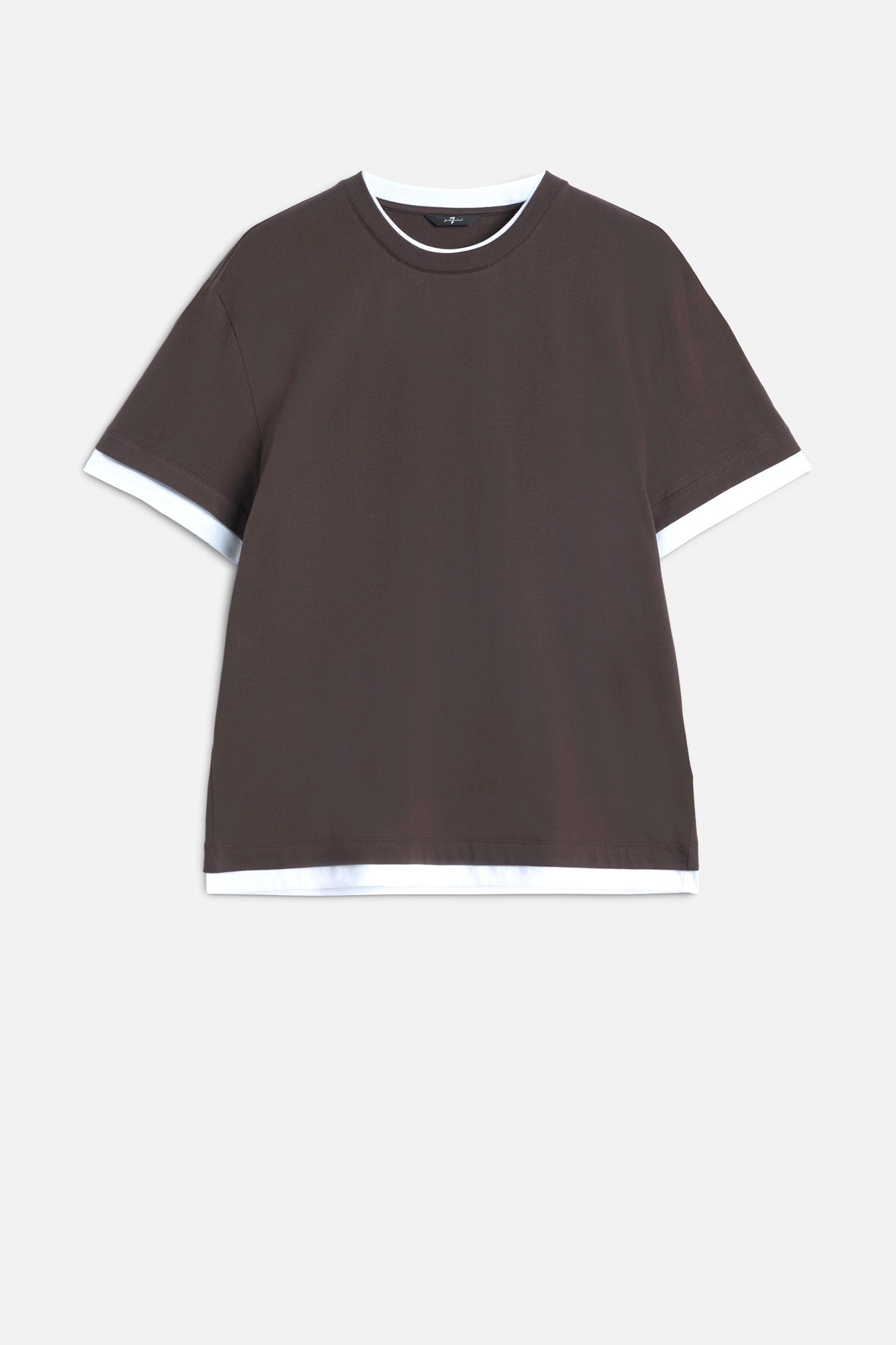 7-for-all-mankind-double-layer-tee-espresso-t-shirt-herren image 1