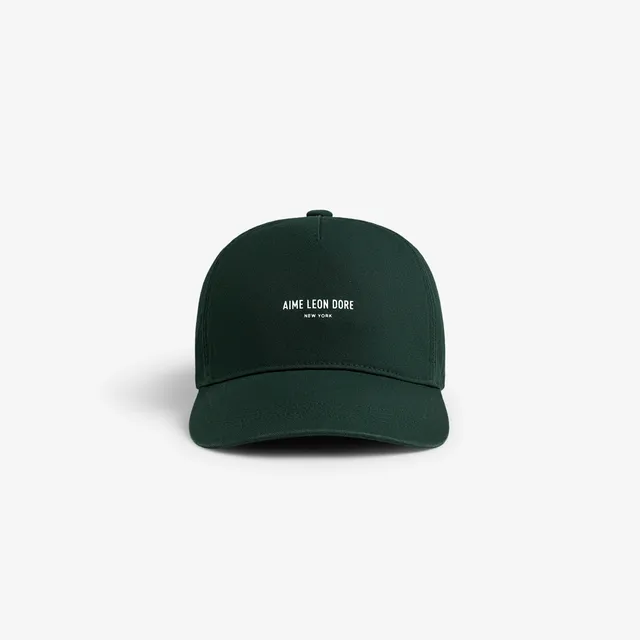 aim-leon-dore-micro-logo-hat-cap-gr-n-cotton-twill image 1