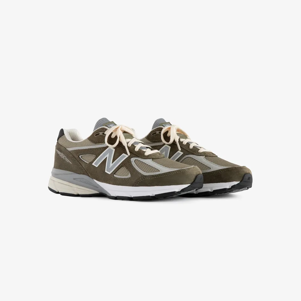 aim-leon-dore-ald-new-balance-990v4-olive-made-in-usa image 1