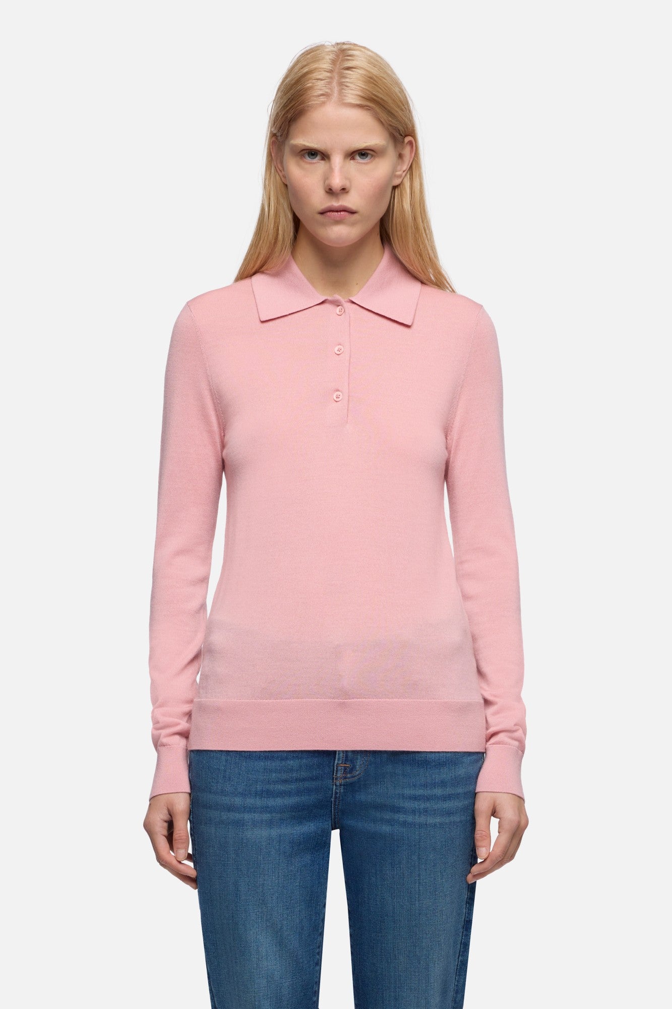 7-for-all-mankind-wool-polo-sweater-langarm-pink-damen image 3