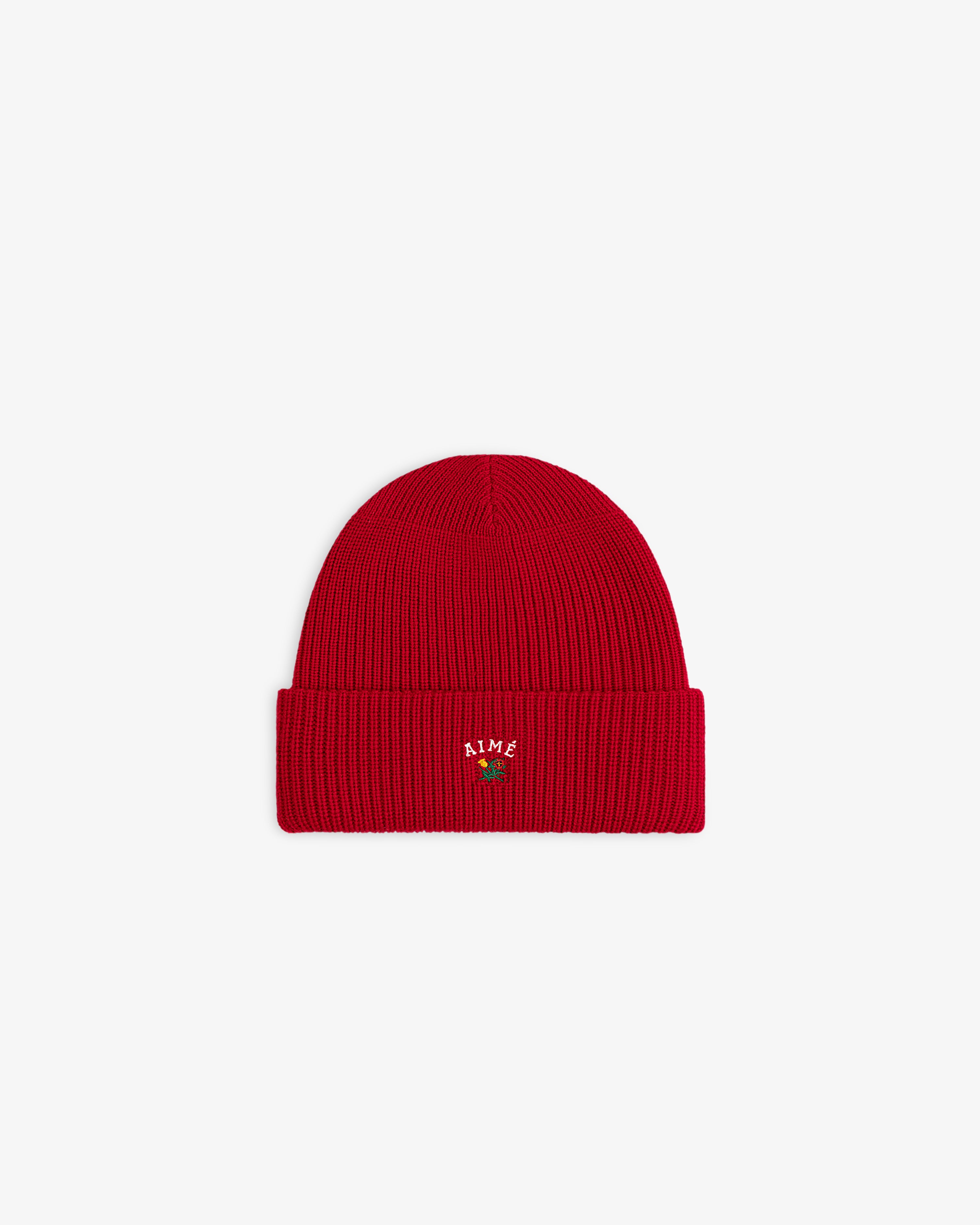 aim-leon-dore-crest-merino-wool-beanie-rote-wollm-tze image 2