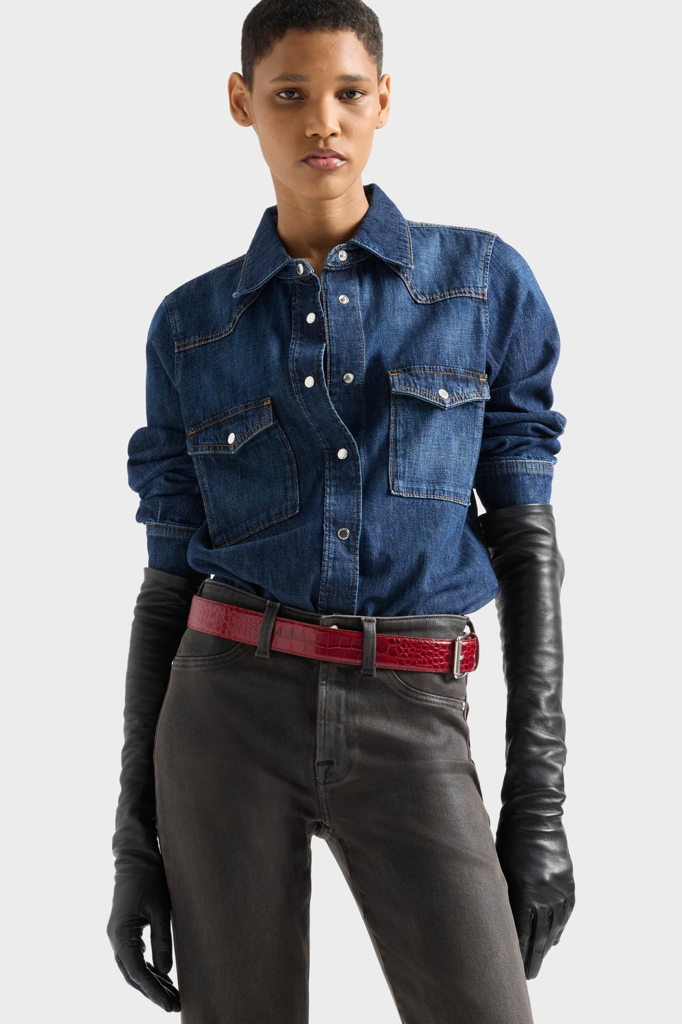7-for-all-mankind-western-shirt-denim-rainfall-damen-westernhemd image 3