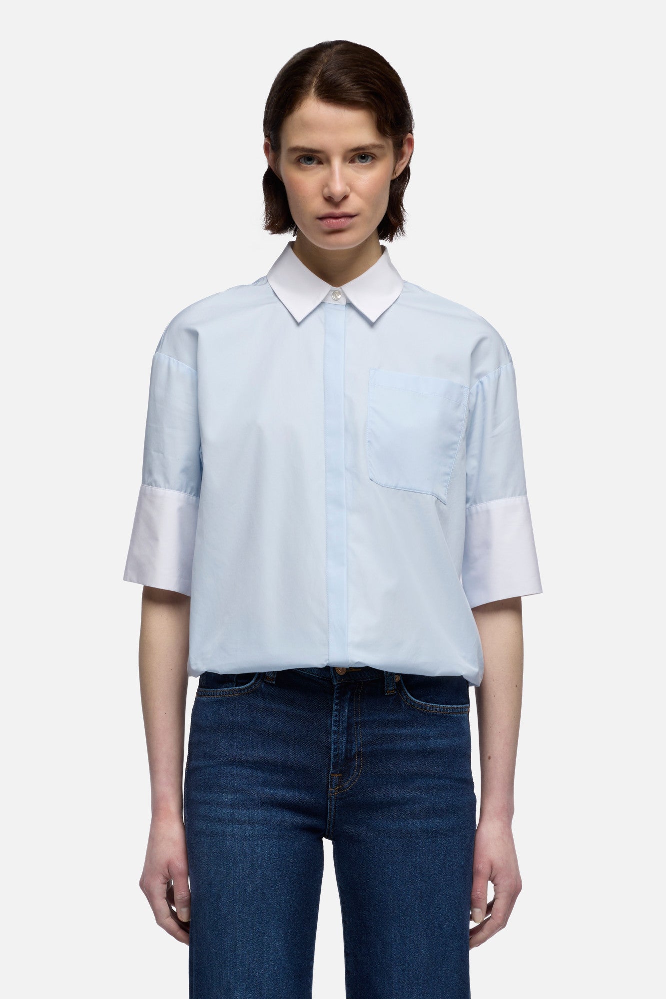 7-for-all-mankind-short-sleeve-poplin-hemd-sky-blue image 3