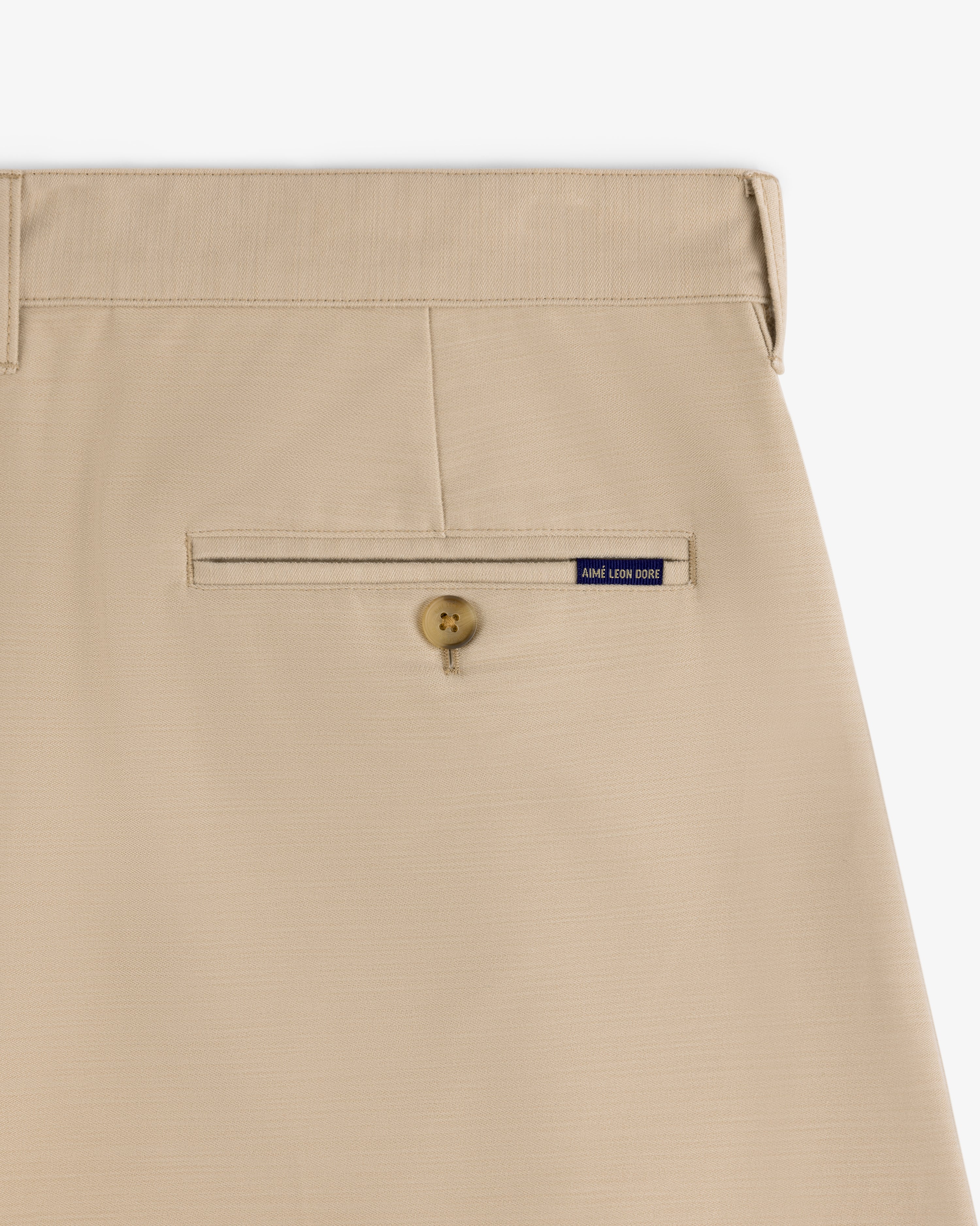 aim-leon-dore-double-pleated-pant-plissee-hose-beige-aus-baumwollsatin image 5