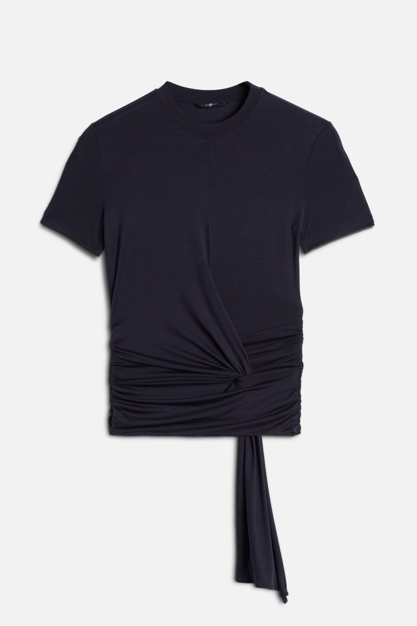7-for-all-mankind-fitted-twist-tee-lyocell-navy-t-shirt image 1