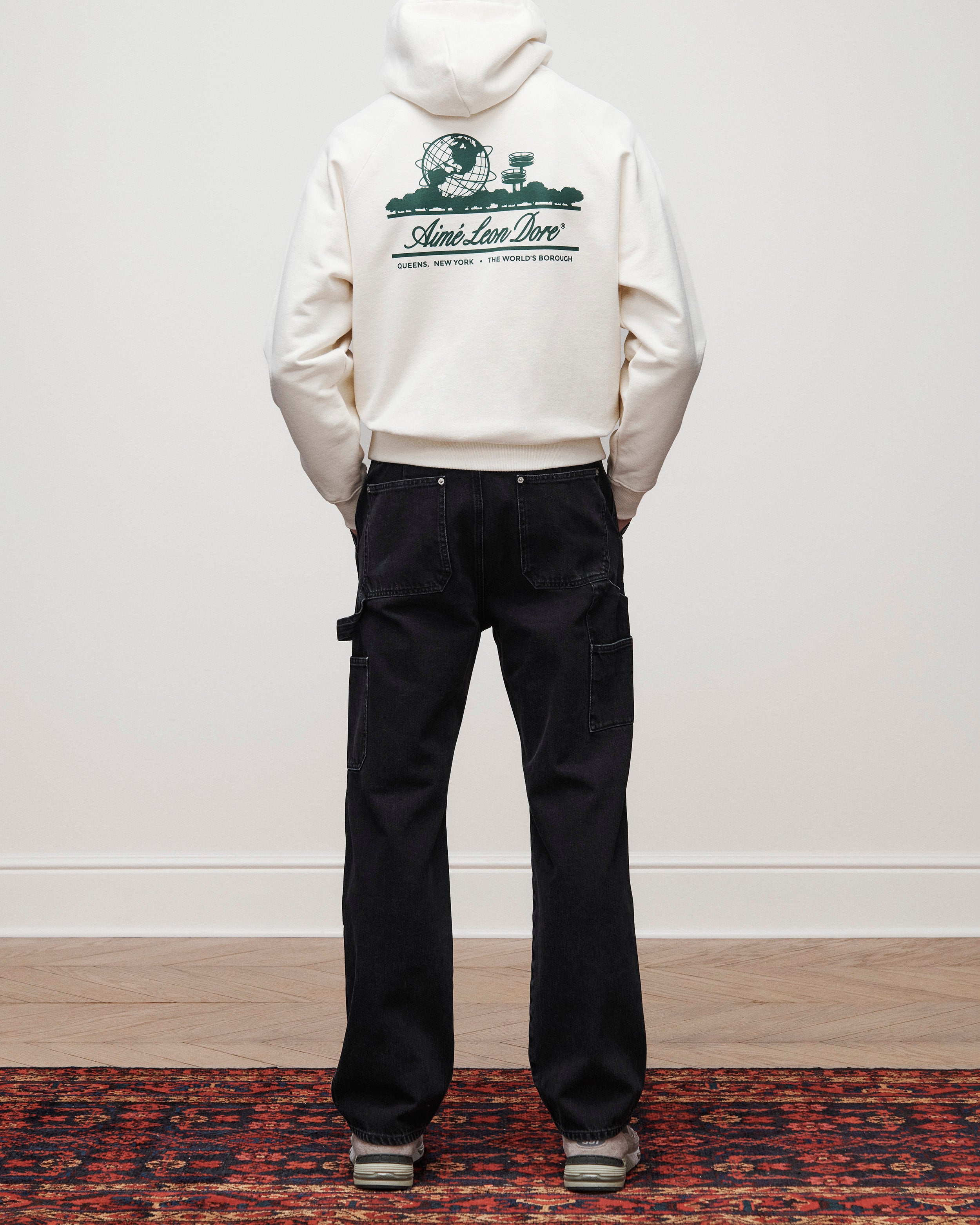 aim-leon-dore-unisphere-hoodie-cream-loopback-fleece-drop-shoulder image 4