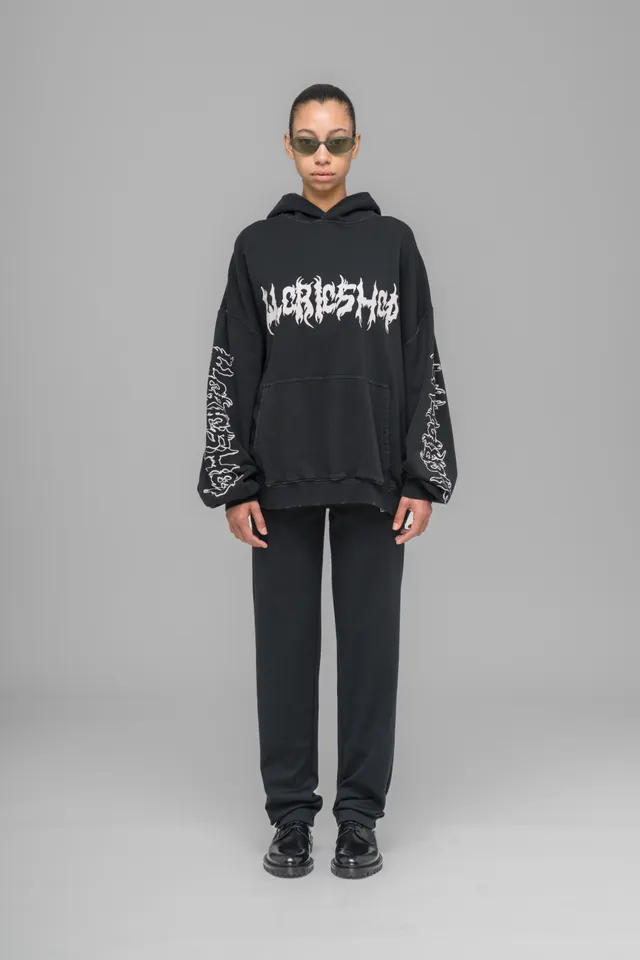 032c-faithless-oversized-hoodie-washed-black image 1