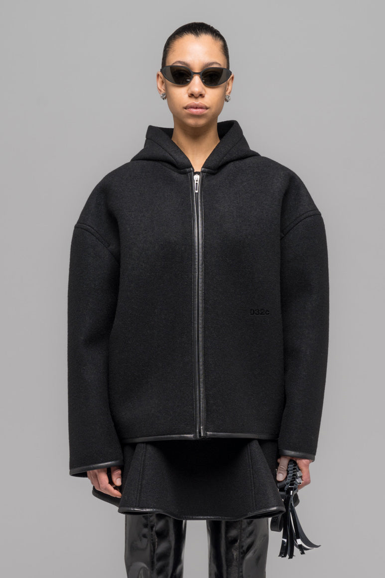 032c-neoprene-zip-up-hooded-jacke-mit-kapuze image 3